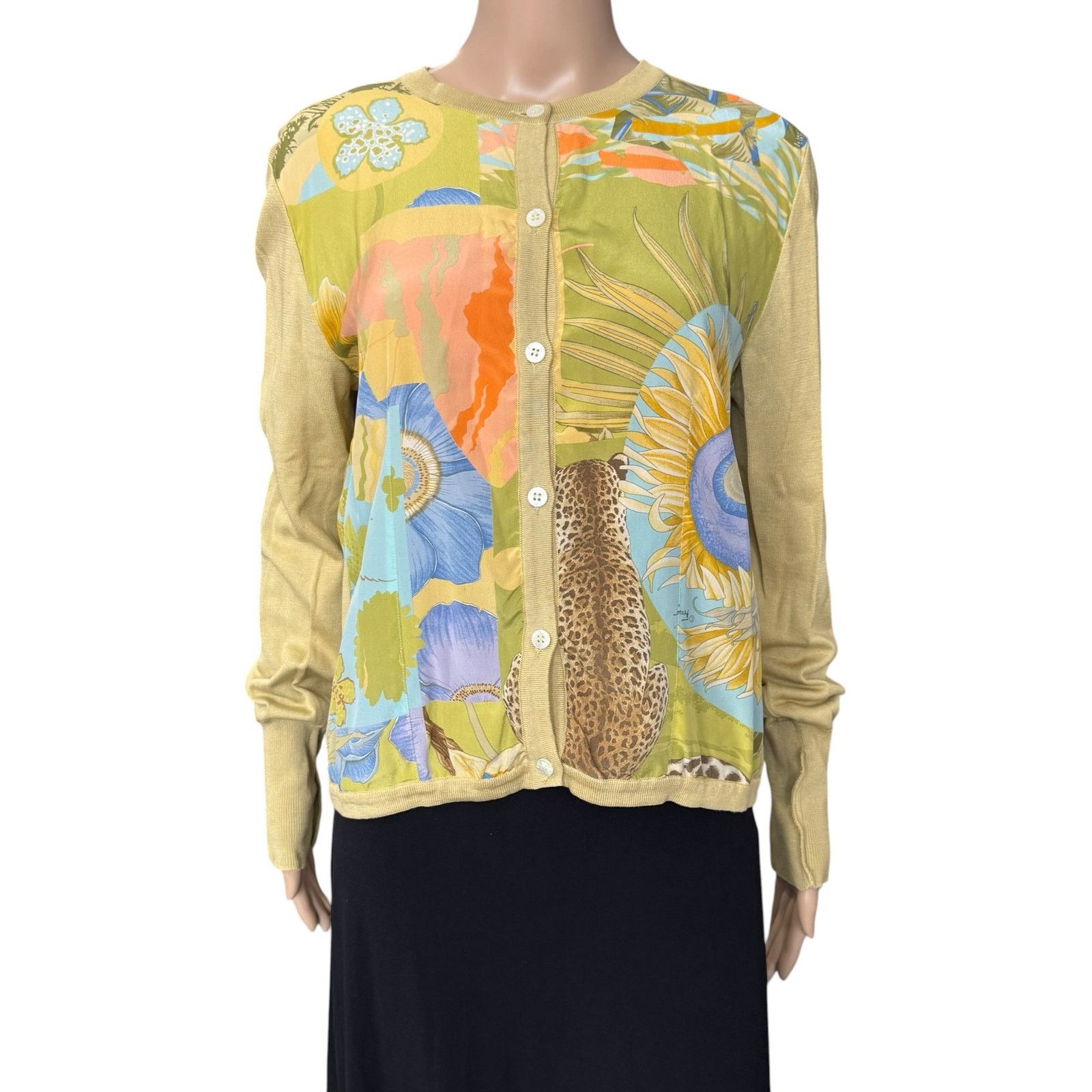Salvatore Ferragamo Ferragamo Silk Cardigan Size M / US 6-8 / IT 42-44 - 1 Thumbnail