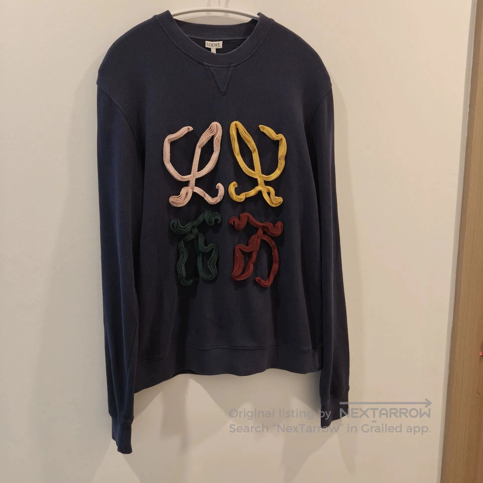 Loewe Loewe colored cotton logo sweatshirt. Size US L / EU 52-54 / 3 - 1 Thumbnail
