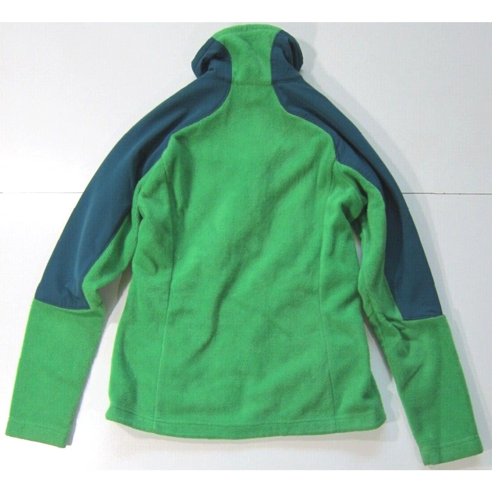 Vintage Columbia Bright Green Fleece Full Zip High Neck Windbreaker Jacket Women M Size M / US 6-8 / IT 42-44 - 2 Thumbnail