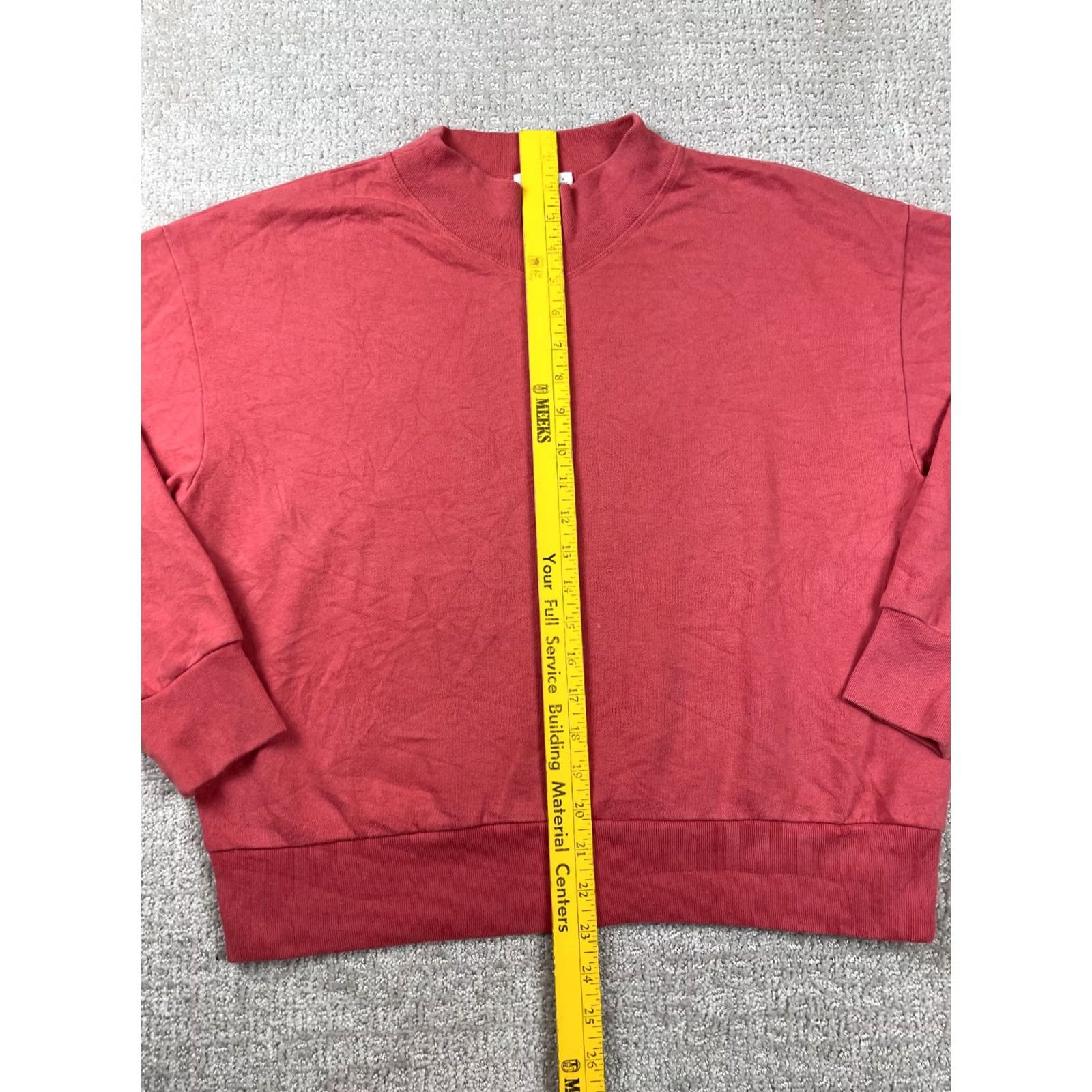 Gap GAP Sweater Womens Small Salmon Pink Mock Neck Pullover Oversized Boxy Classic Size S / US 4 / IT 40 - 2 Thumbnail