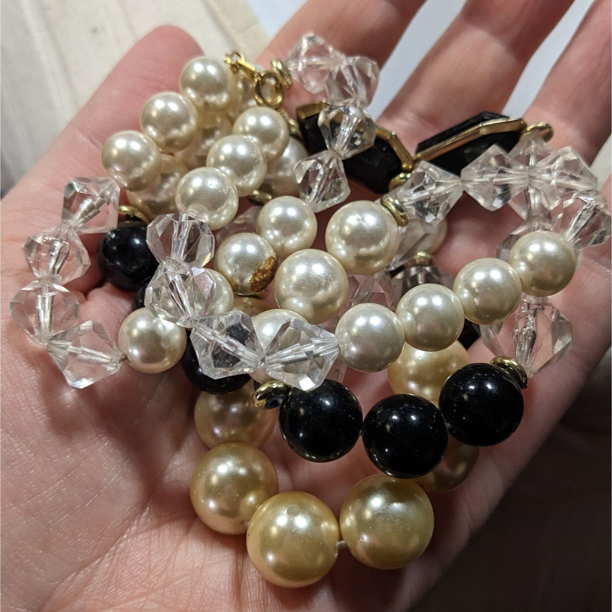 Other Elegant Glam Faux Pearl And Gem Beaded Necklace Size ONE SIZE - 4 Thumbnail