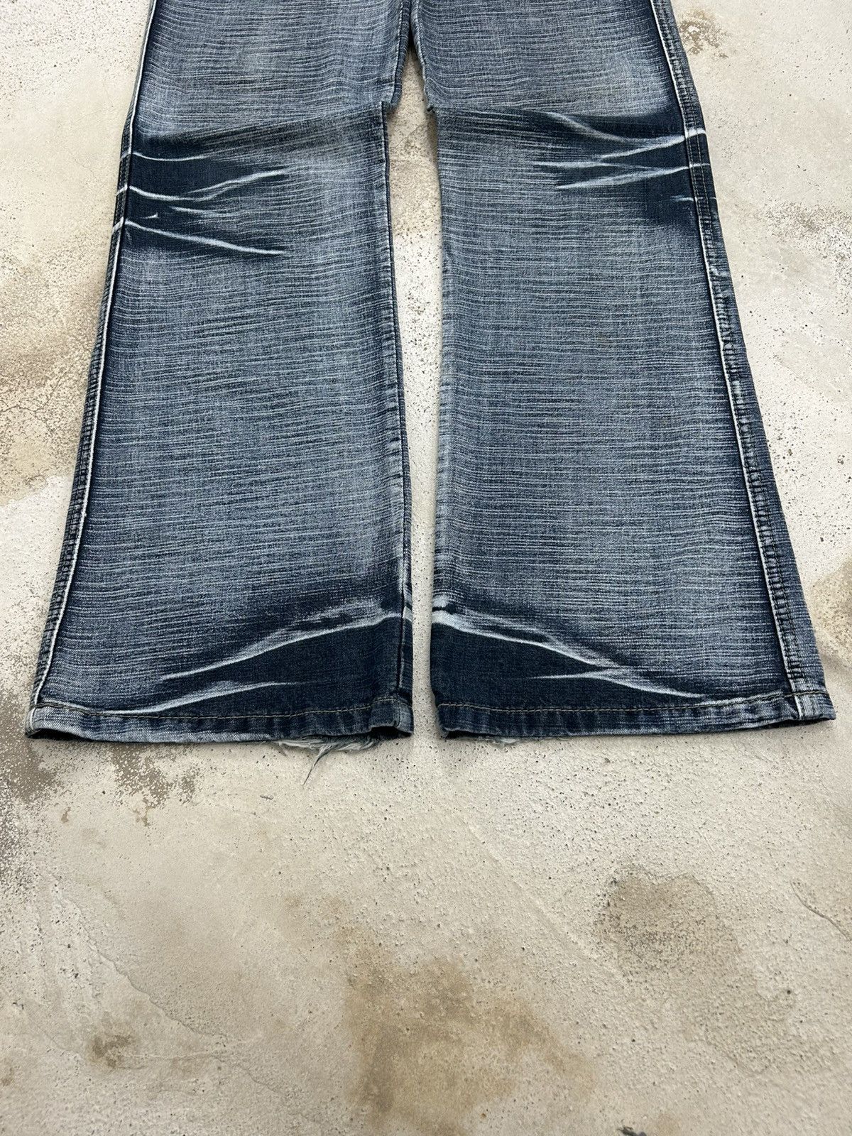 Hysteric Glamour Flare Jeans Painted Washed Heavy Whisker Size 27" / US 4 / IT 40 - 5 Thumbnail