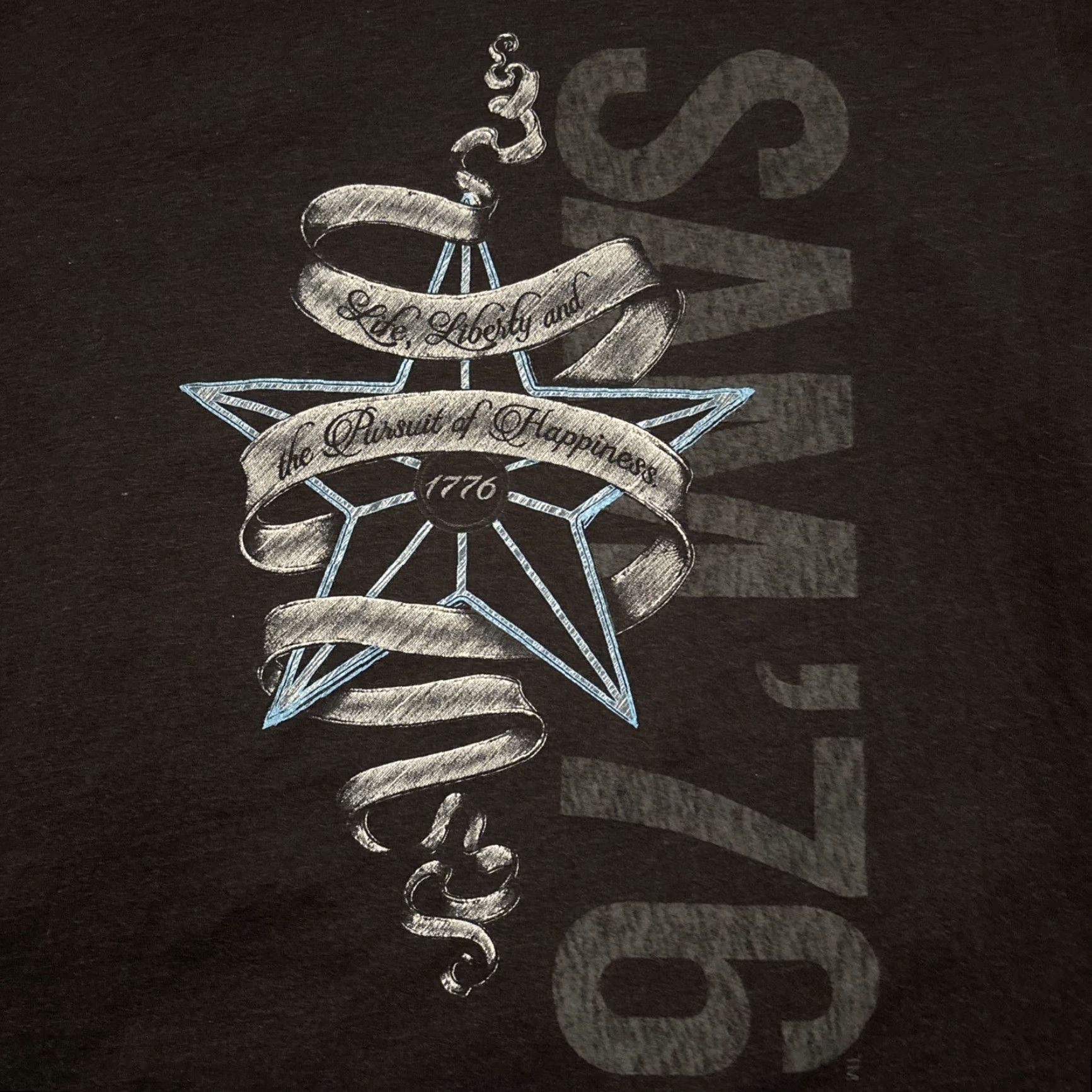 Vintage VINTAGE Samuel Adams T-Shirt 1776 Life Liberty And The Pursuit Of Happiness Dark Gray Size L Mens EUC Size US L / EU 52-54 / 3 - 2 Thumbnail
