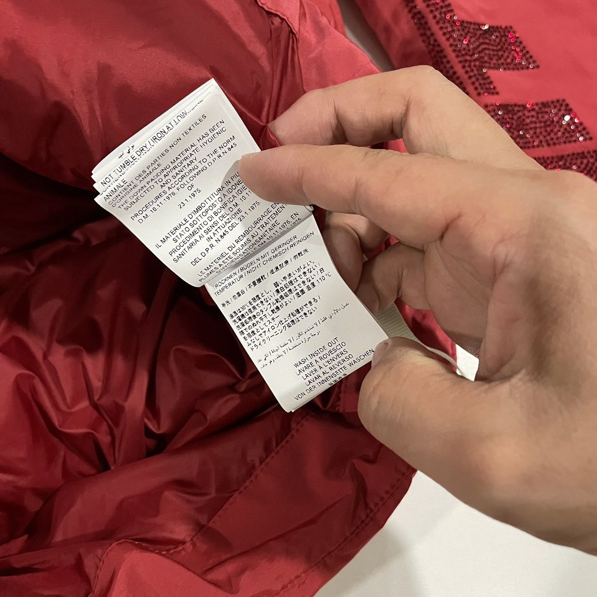Off-White Off-White red diamond logo detachable puffer jkt Size US L / EU 52-54 / 3 - 12 Thumbnail