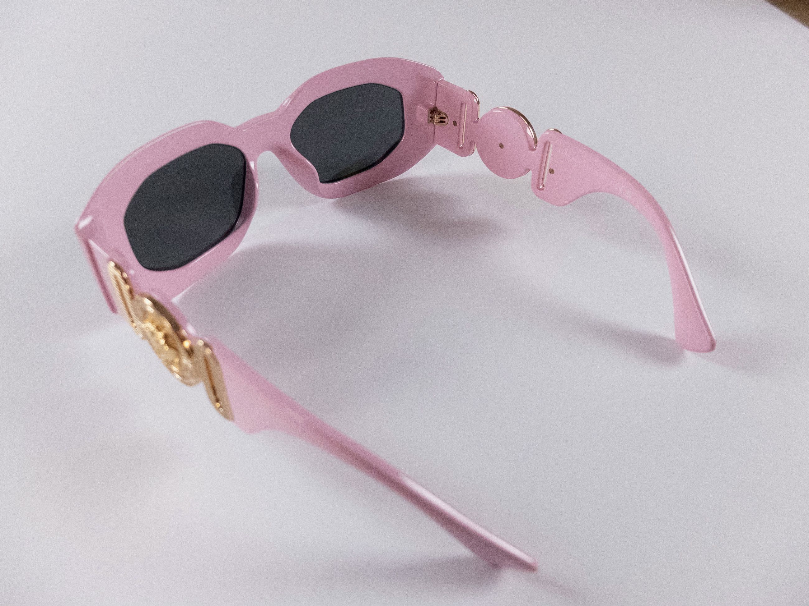 Versace VERSACE Maxi Medusa Biggie pink & gold sunglasses Size ONE SIZE - 6 Thumbnail