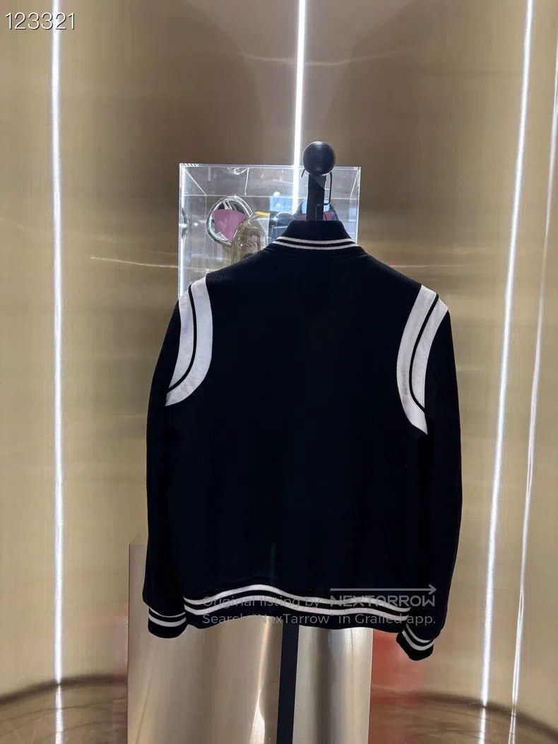 Saint Laurent Paris Saint Laurent Paris Woolen Patchwork Baseball Jacket Size US M / EU 48-50 / 2 - 2 Thumbnail