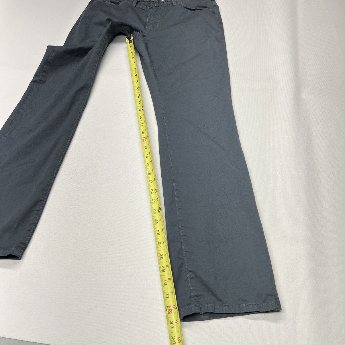 Paige Paige Pants Blue Normandie Straight Chino Preppy Casual Size US 33 - 20 Thumbnail