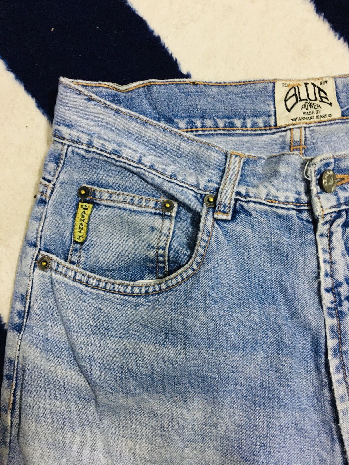 Armani Blue Power by Armani Flare Jeans (16) Size US 30 / EU 46 - 5 Thumbnail