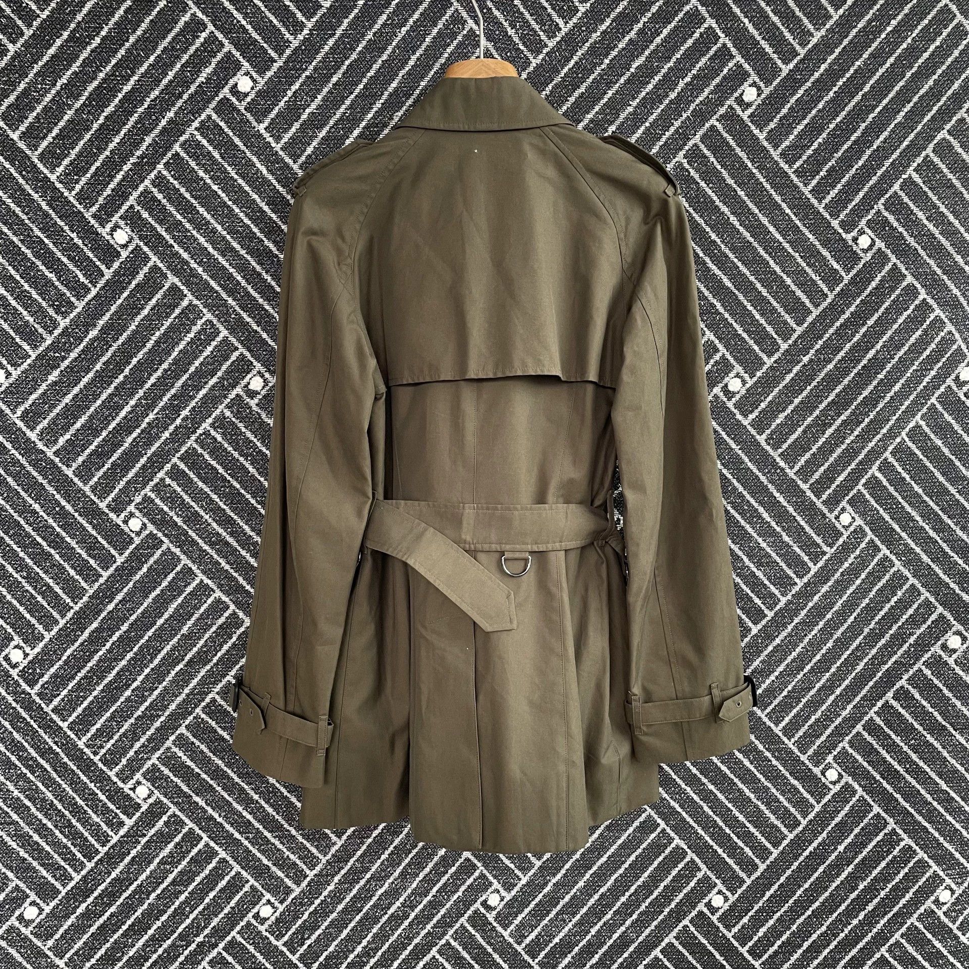 Burberry Burberry 98 New DB WB Trench Coat Wmn OliveGrn 40 Size S / US 4 / IT 40 - 2 Thumbnail
