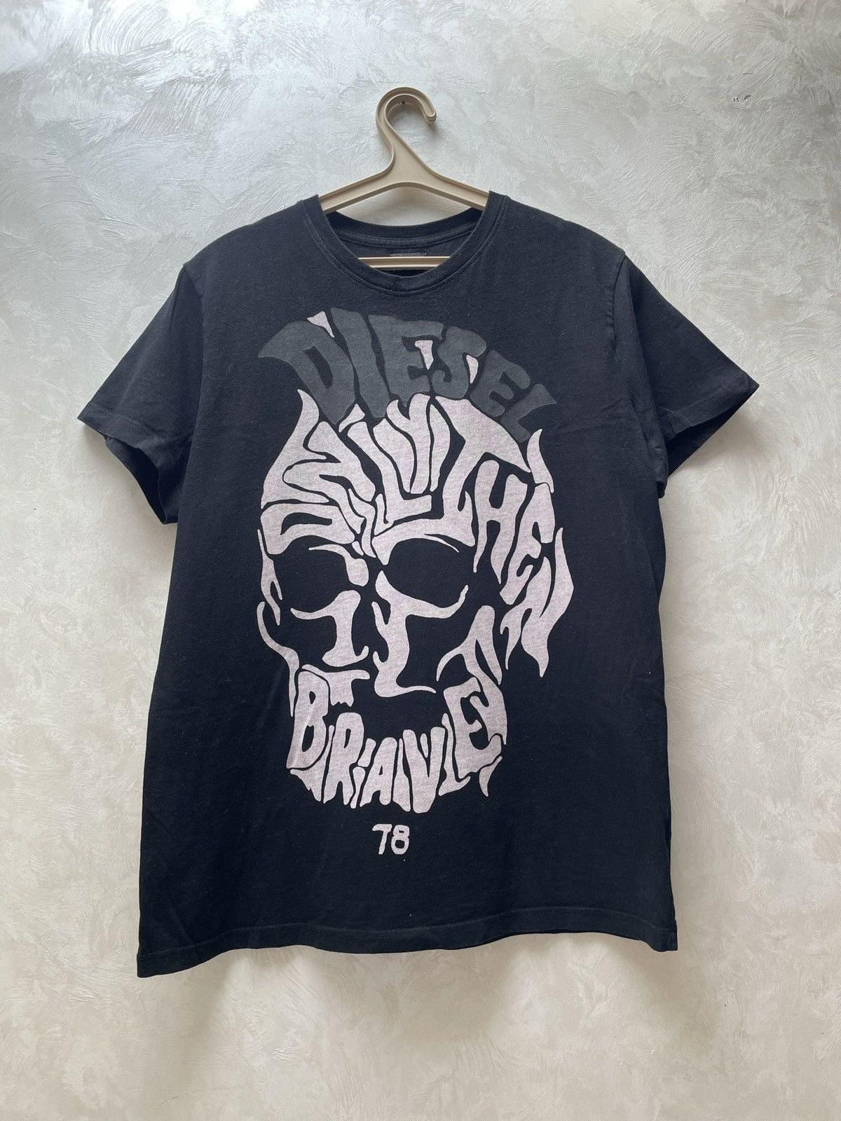 Diesel × Vintage Hype Vintage Diesel Men's T Shirt Big Skull Logo Size US L / EU 52-54 / 3 - 1 Thumbnail