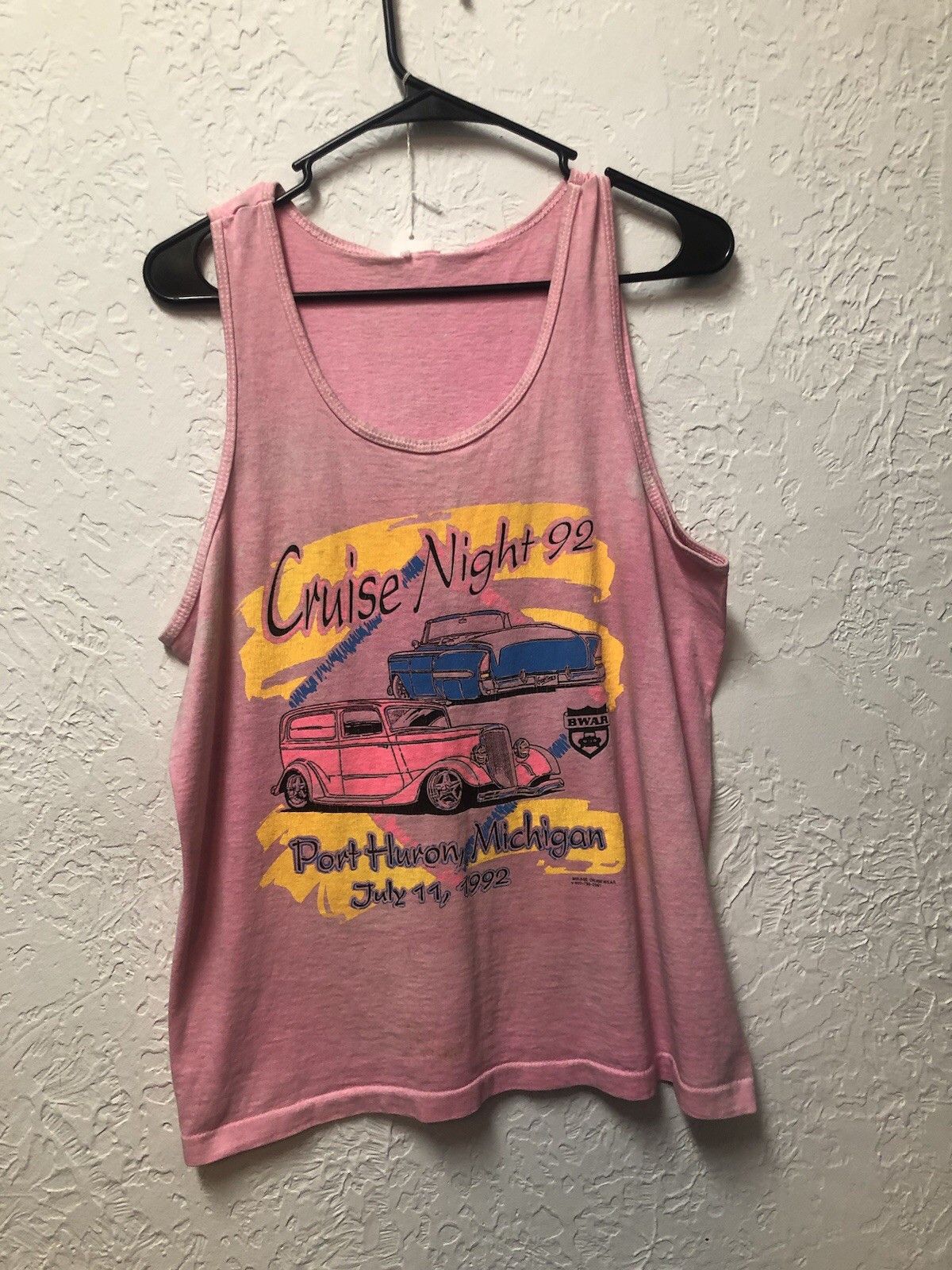 Vintage 90s Cruise Night Tank Top Shirt St Ignace Michigan Hot Rod M Size US M / EU 48-50 / 2 - 1 Thumbnail
