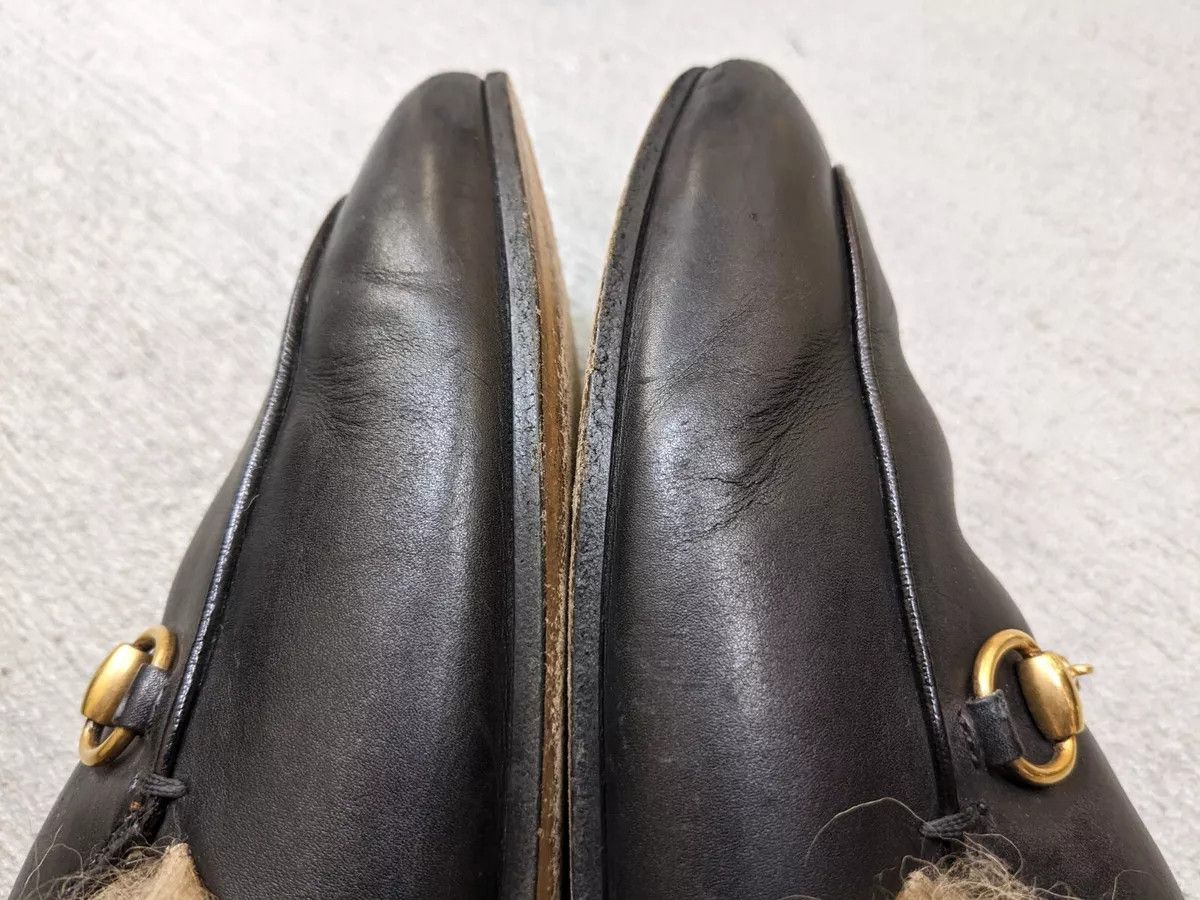 Gucci Gucci Princetown Horsebit Loafers Black 6 36 Leather Fur Size US 6 / IT 36 - 8 Thumbnail