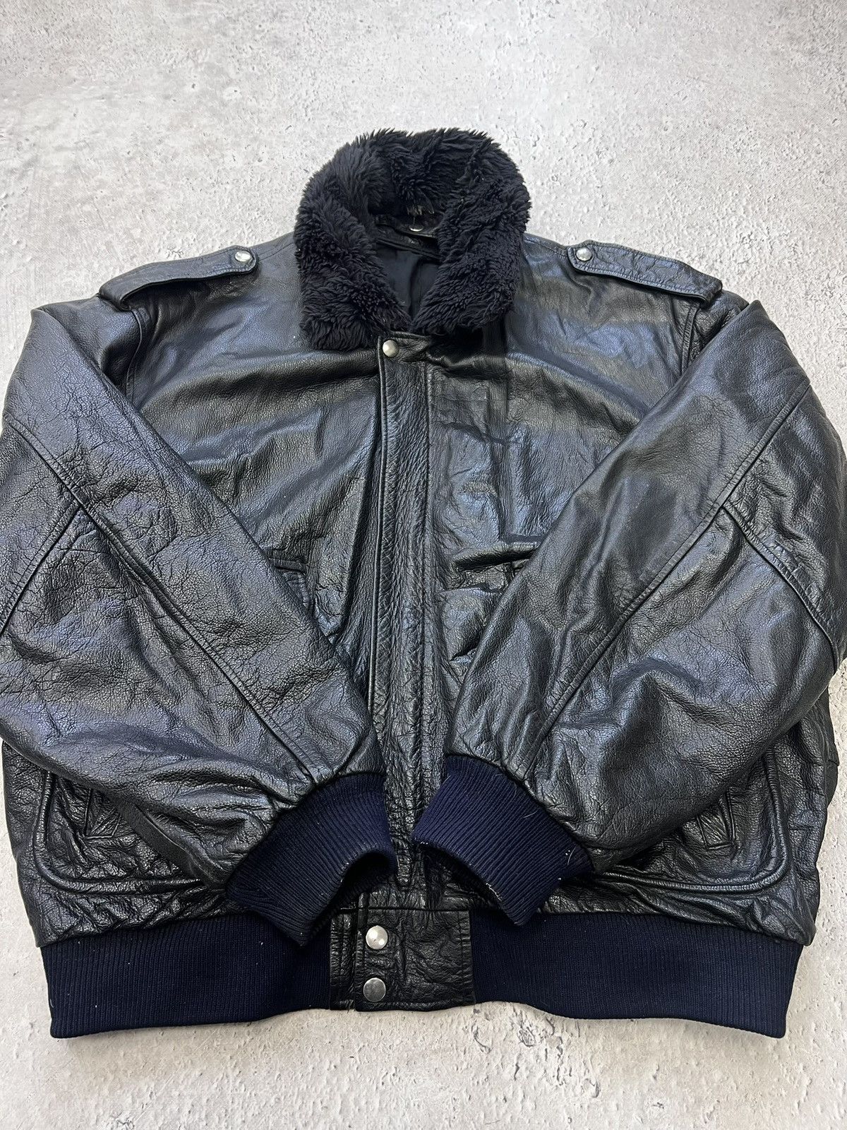 Vintage Leather Jacket Y2K Streetwear Fashion Vintage Opium Emo Punk Size US XL / EU 56 / 4 - 7 Thumbnail