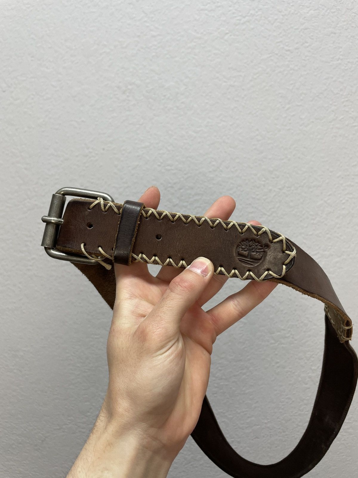 Diesel Vintage Leather Belt Y2K Rhinestones Punk Metal Avant Garde Size 34 - 9 Thumbnail