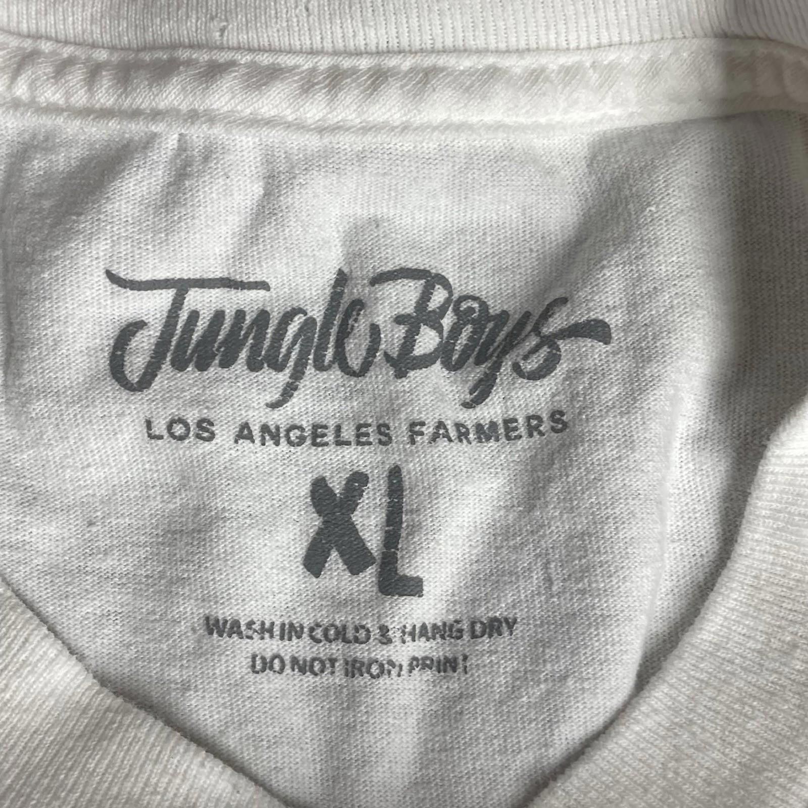 Other Men’s Size XL Jungle Boys White T-Shirt Pink Floral Logo Size US XL / EU 56 / 4 - 3 Thumbnail