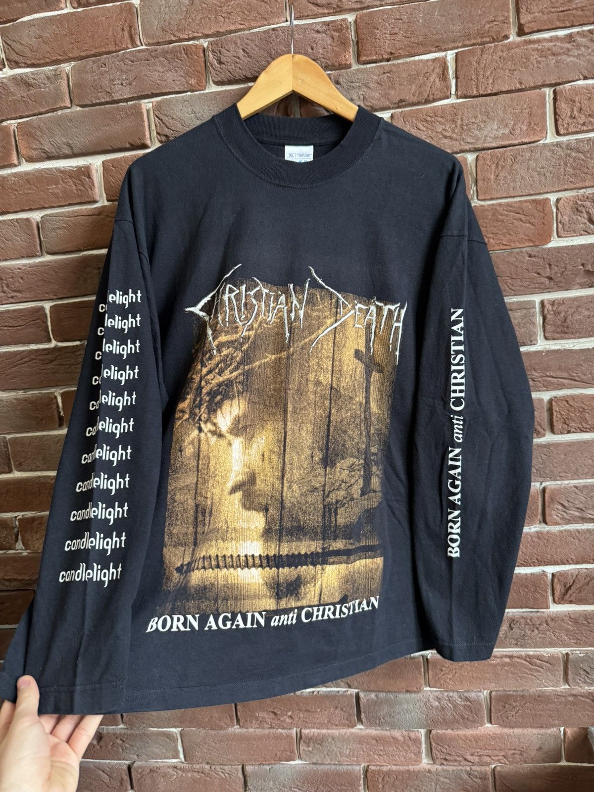 Vintage 1999 CHRISTIAN DEATH Born Again Death Rock Metal Band Tee Size US XL / EU 56 / 4 - 4 Thumbnail
