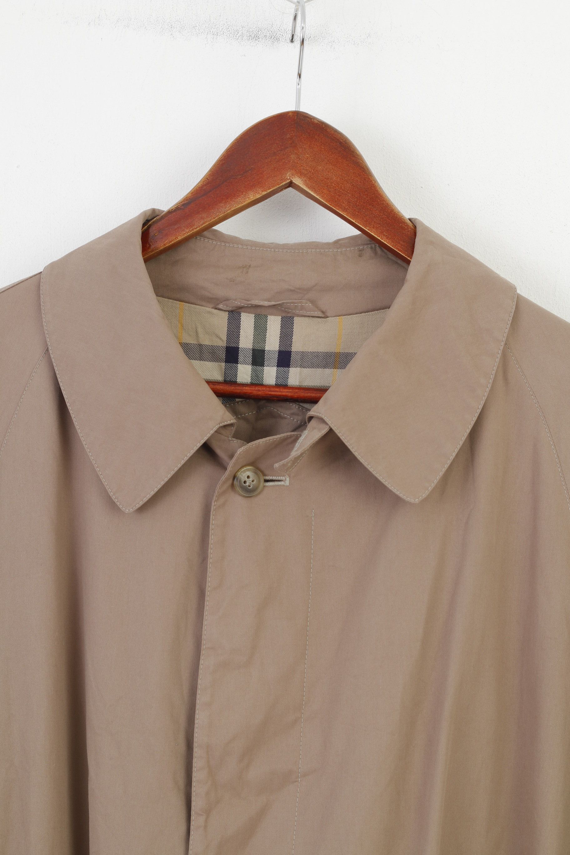 Bugatti Bugatti Men XL Coat Belt Collar Bottoms Beige 0213 Size US XL / EU 56 / 4 - 2 Thumbnail