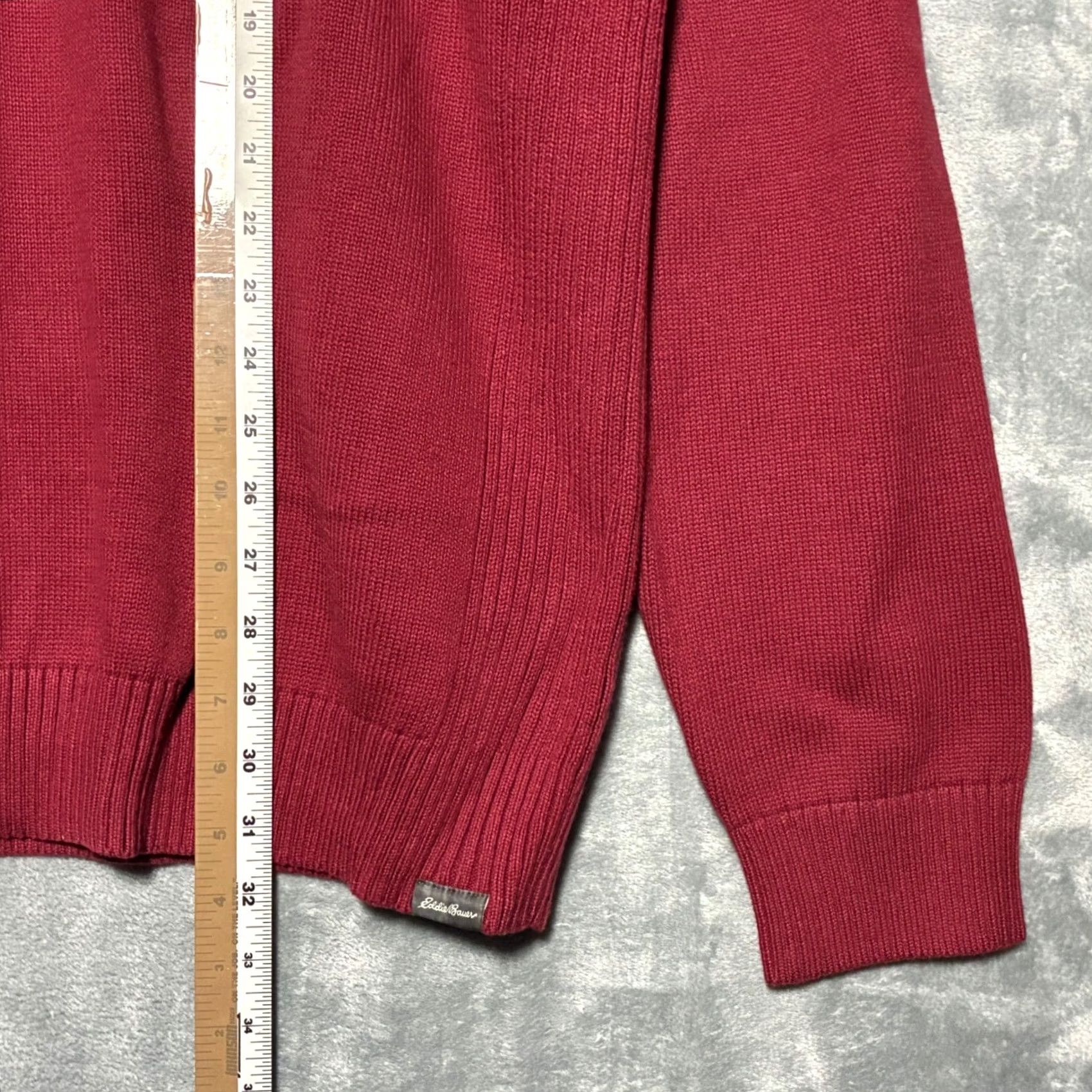 Eddie Bauer Eddie Bauer Sweater Mens 2XL Pullover Mock Neck Ribbed Red Knit Casual, Travel, All Seasons, Big & Tall Top Shirt Size US XXL / EU 58 / 5 - 8 Thumbnail