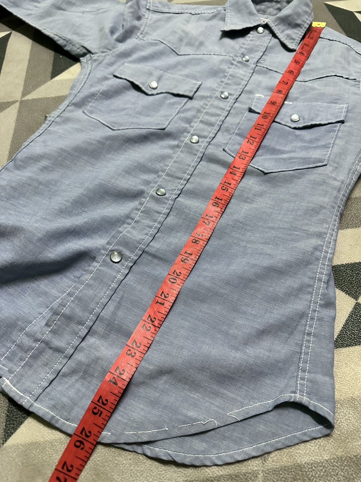 Edwin Vintage 80s Edwin chambray shirt Size US S / EU 44-46 / 1 - 8 Thumbnail