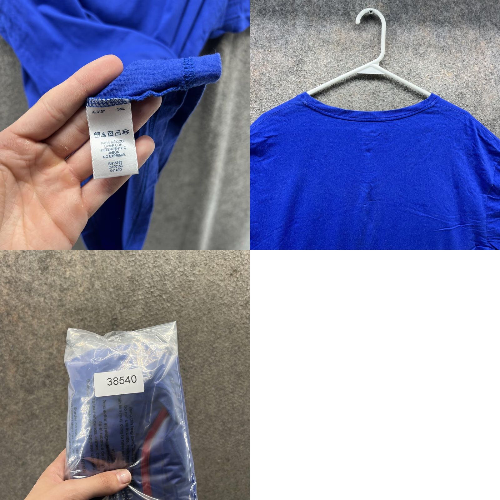 Polo Ralph Lauren Polo Ralph Lauren Shirt Mens XL Blue V-Neck 100% Cotton Casual Tee T-Shirt Size US XL / EU 56 / 4 - 8 Thumbnail