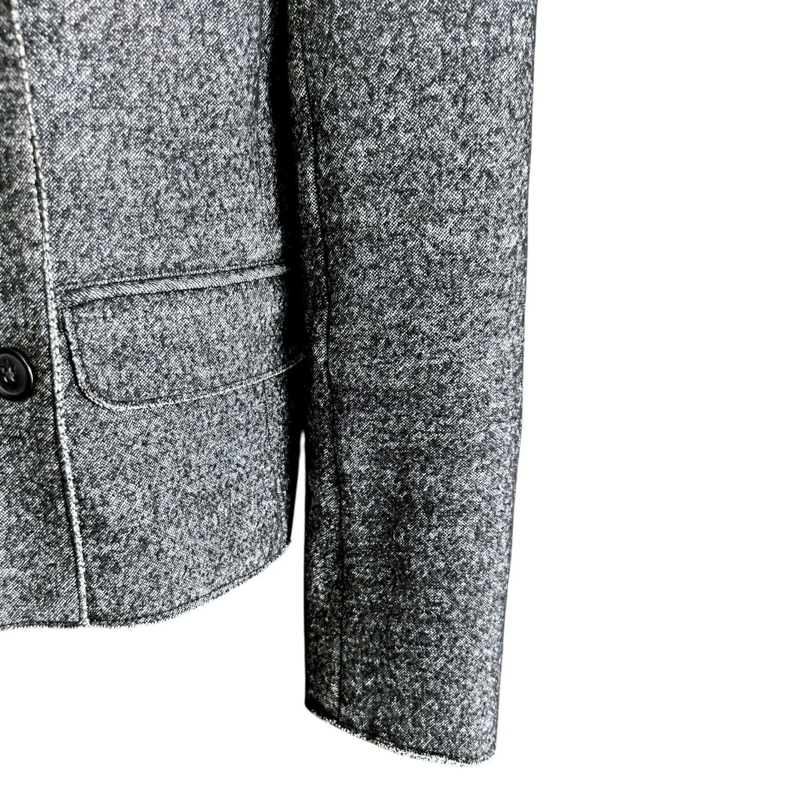 J.Crew J.Crew Womens Size 10 Gray Double Breasted Wool Blend Blazer Size L / US 10 / IT 46 - 4 Thumbnail