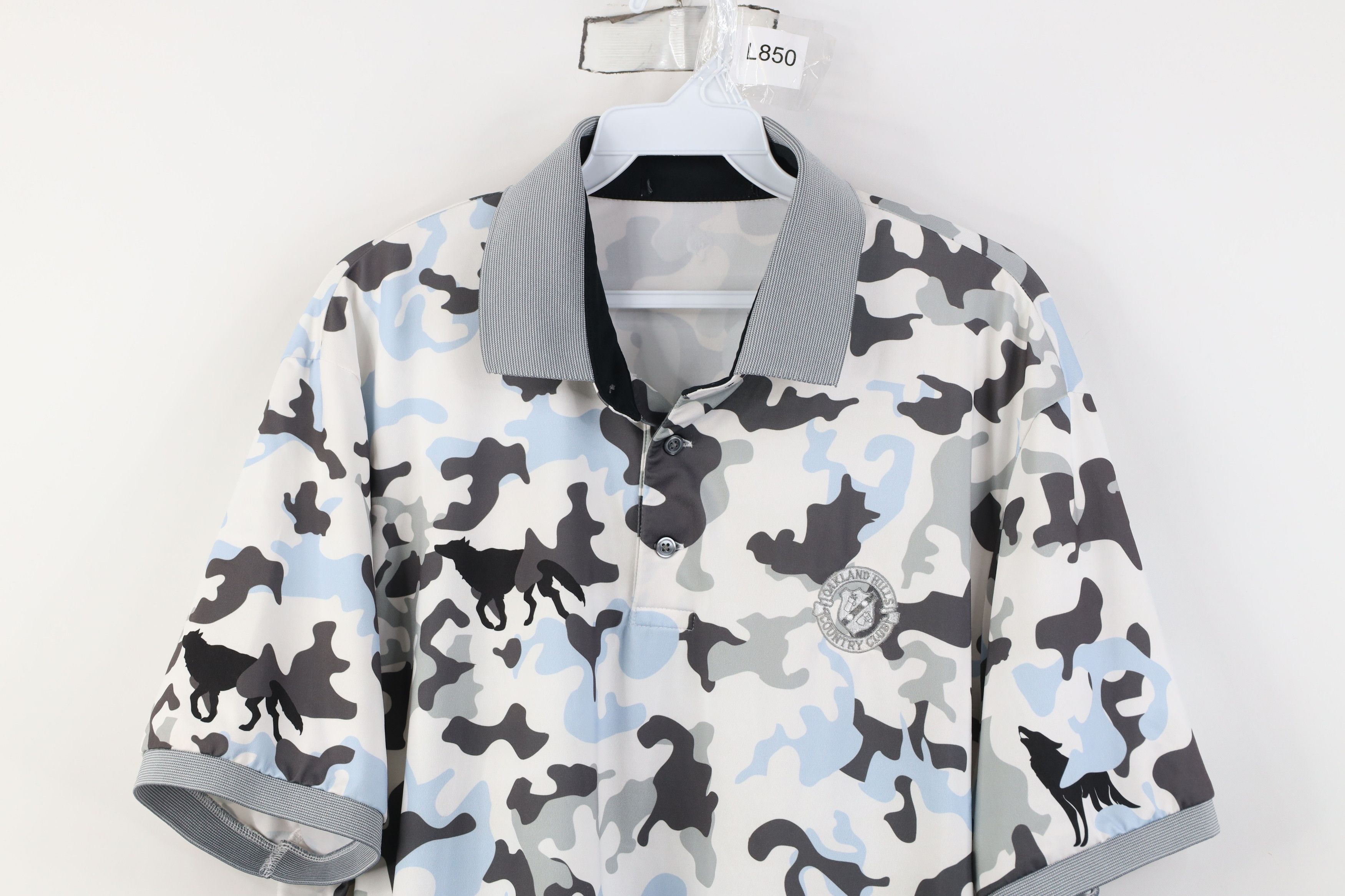 Grenson Greyson Clothiers Country Club Camouflage Golf Polo Shirt Size US XXL / EU 58 / 5 - 2 Thumbnail