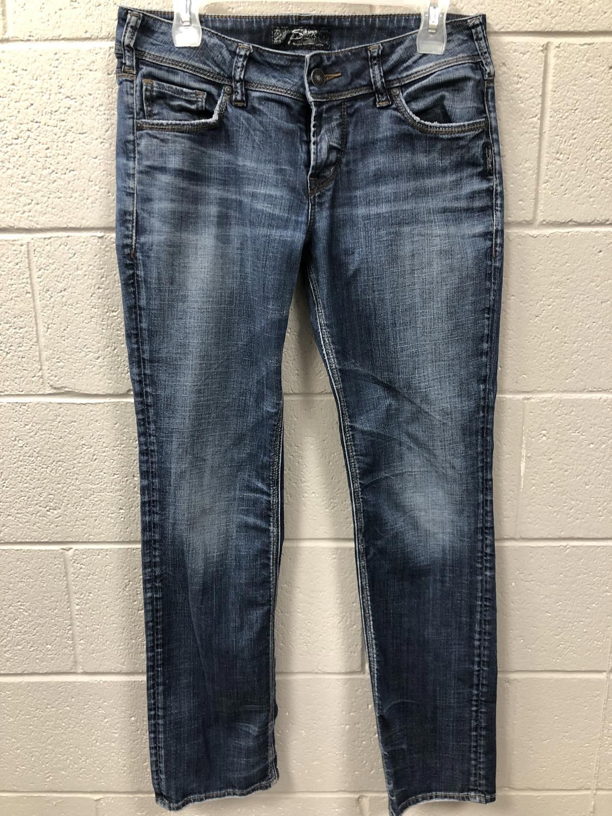 Silver Jeans Co. Silver Jeans Co. Women's Slim Fit Dark Wash Denim Size 28" / US 6 / IT 42 - 1 Thumbnail