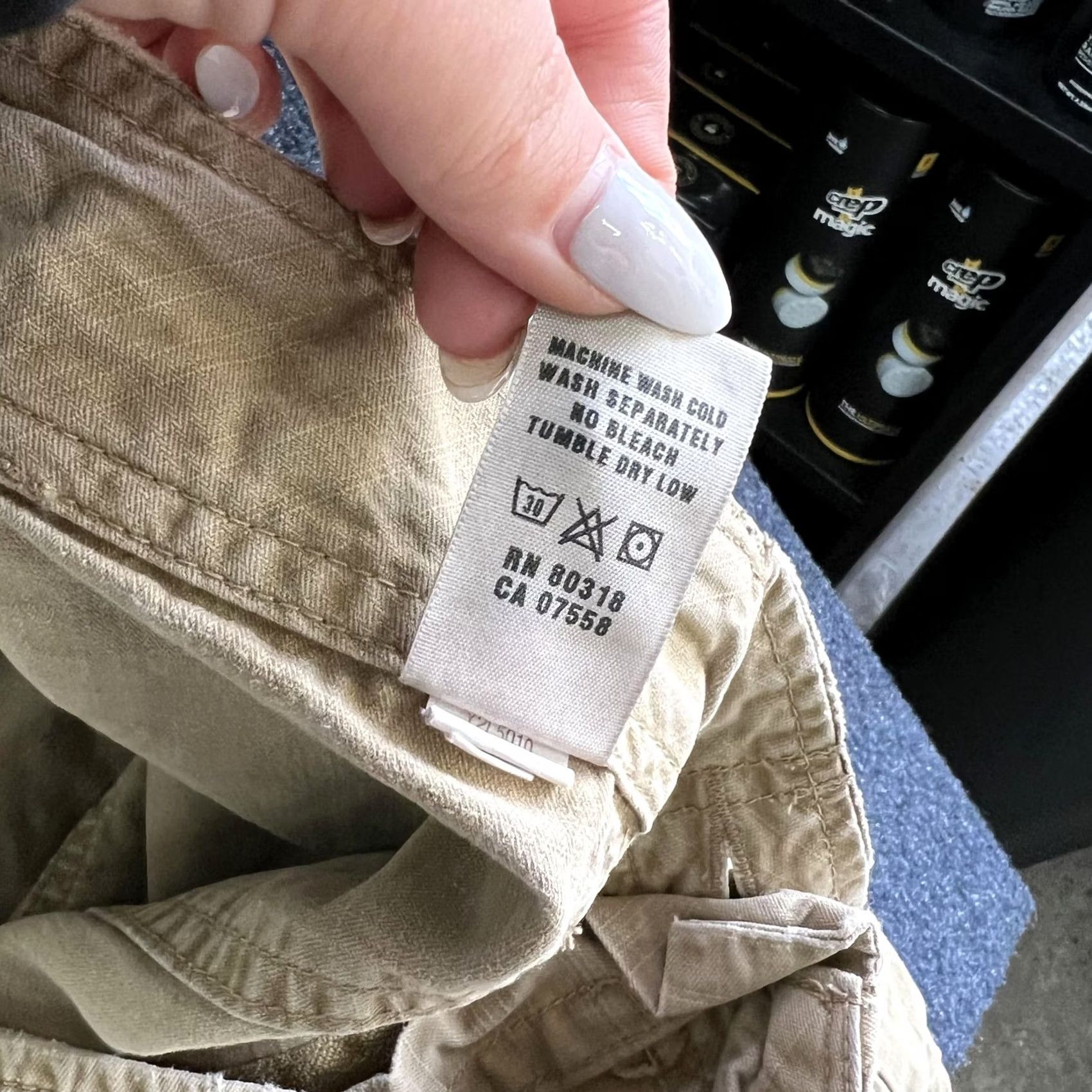 Lucky Brand Lucky Brand Cargo Pants Mens 36x32 Beige Straight Leg Utility Casual Ripstop Pants Size US 36 / EU 52 - 6 Thumbnail