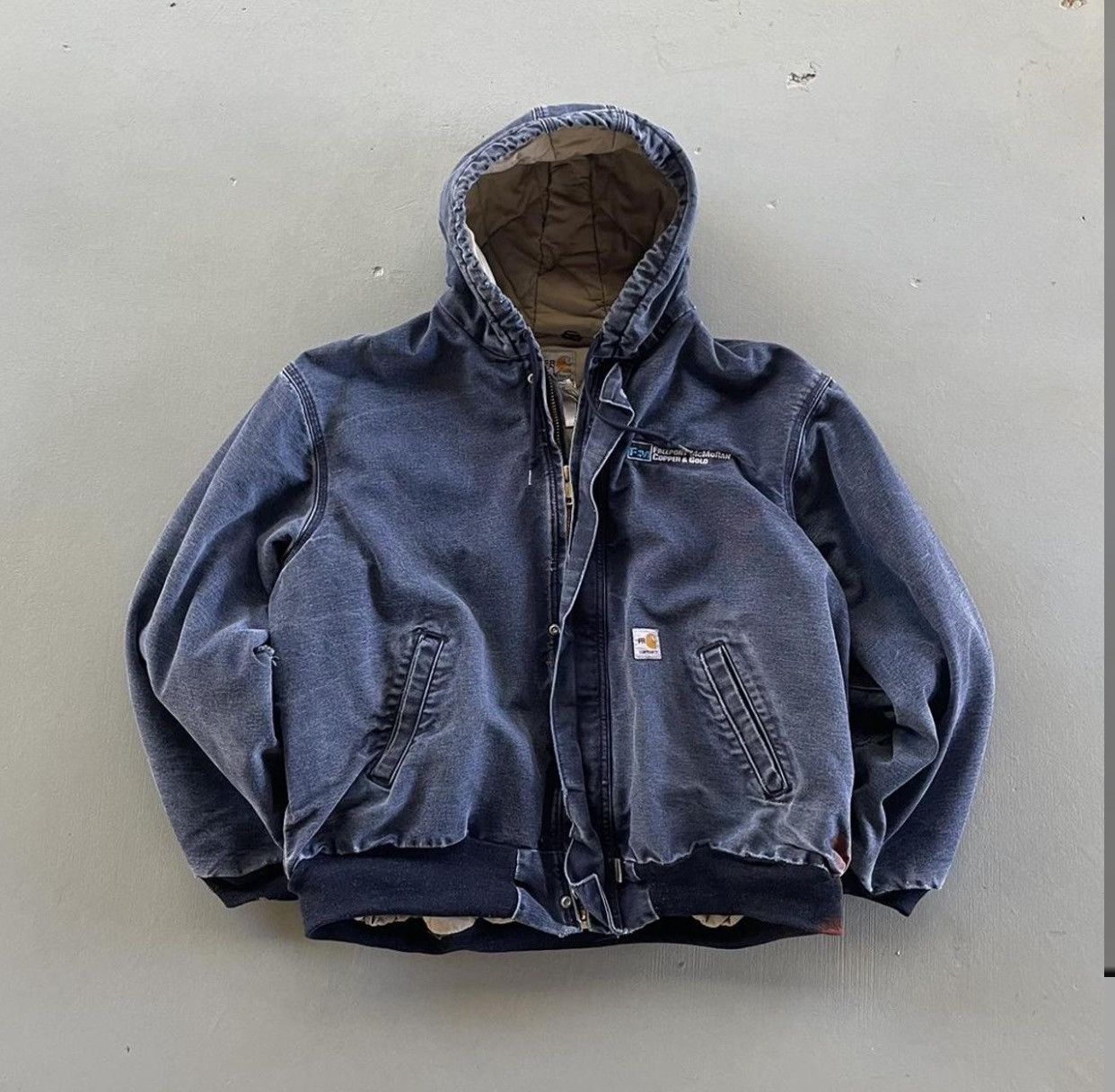 image of Carhartt Vintage Carhatt Zip Up in Navy, Men's (Size XL)