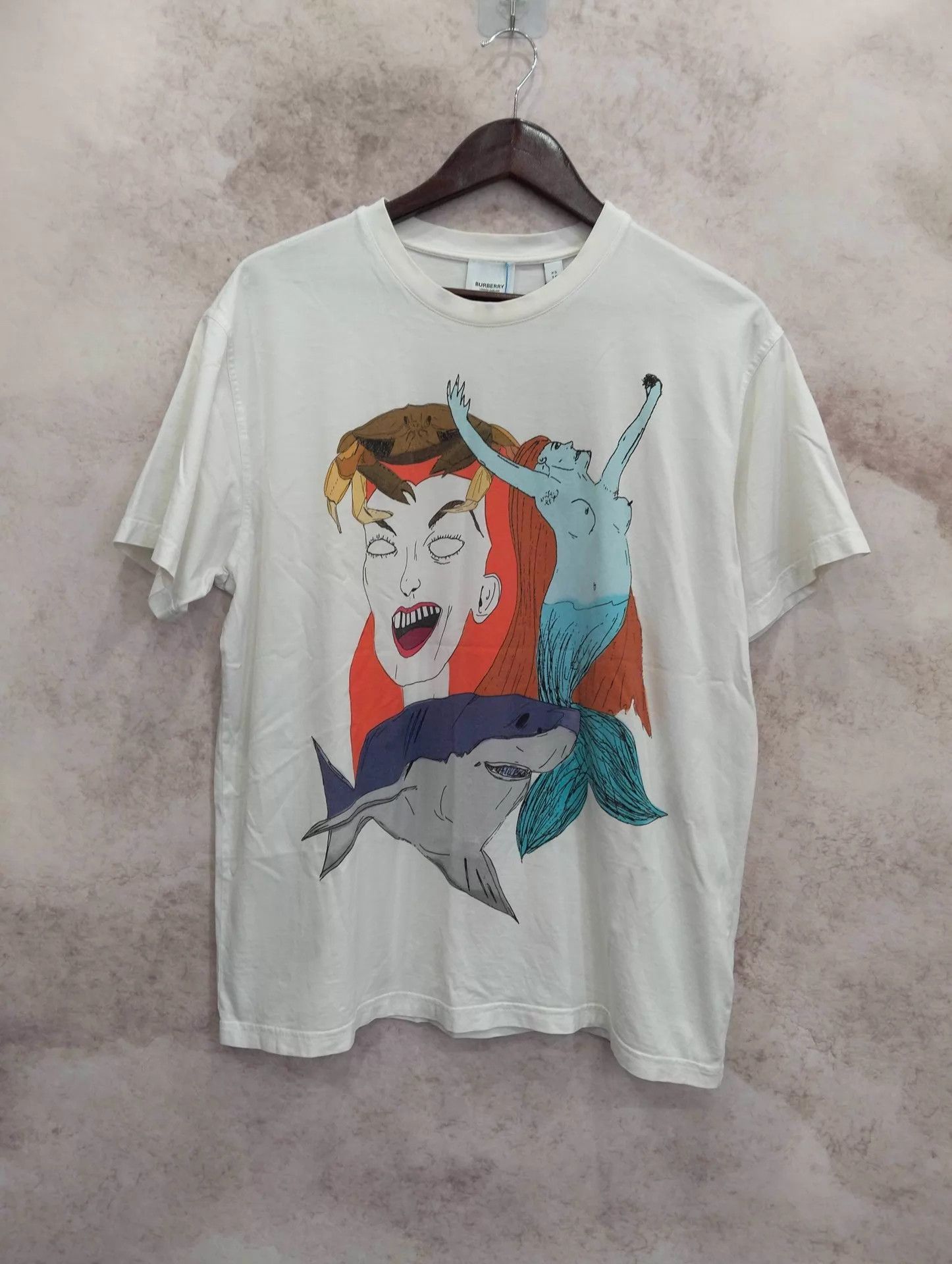 Burberry BURBERRY Ocean Girl Print short-sleeveTee XS 95New Size US XS / EU 42 / 0 - 1 Thumbnail