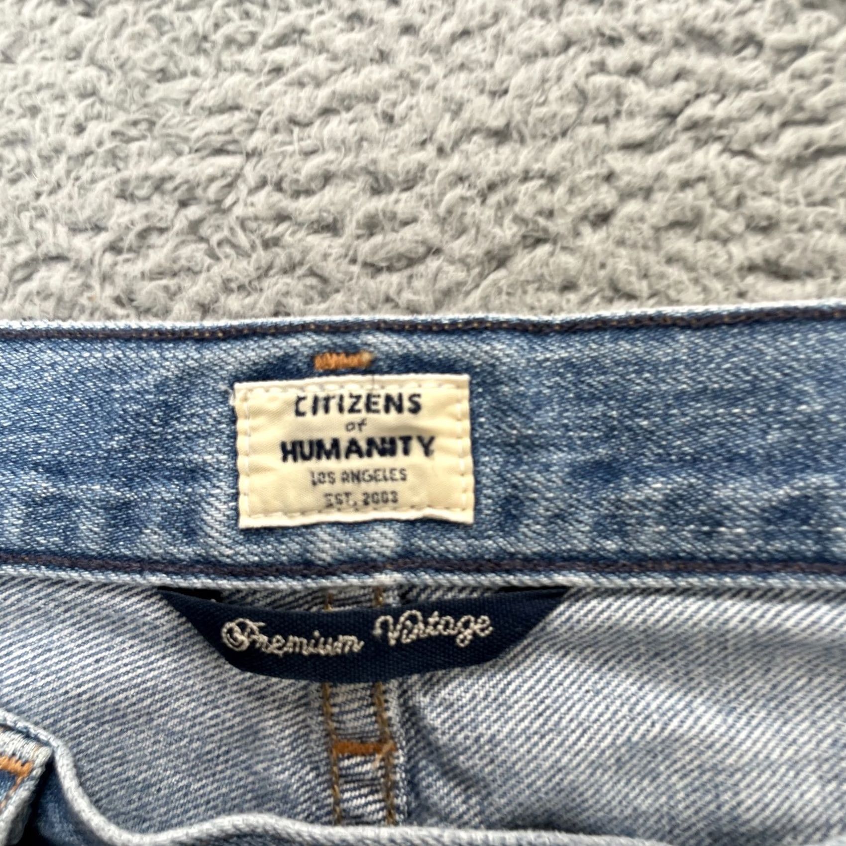 Citizens Of Humanity Citizens of Humanity Jeans Womens 33x27 Blue Liya High Rise Crop Distressed Jeans/Denim City Preppy 5-Pocket Womens Casual Crop丈 Size 24" / US 00 / IT 34 - 3 Thumbnail