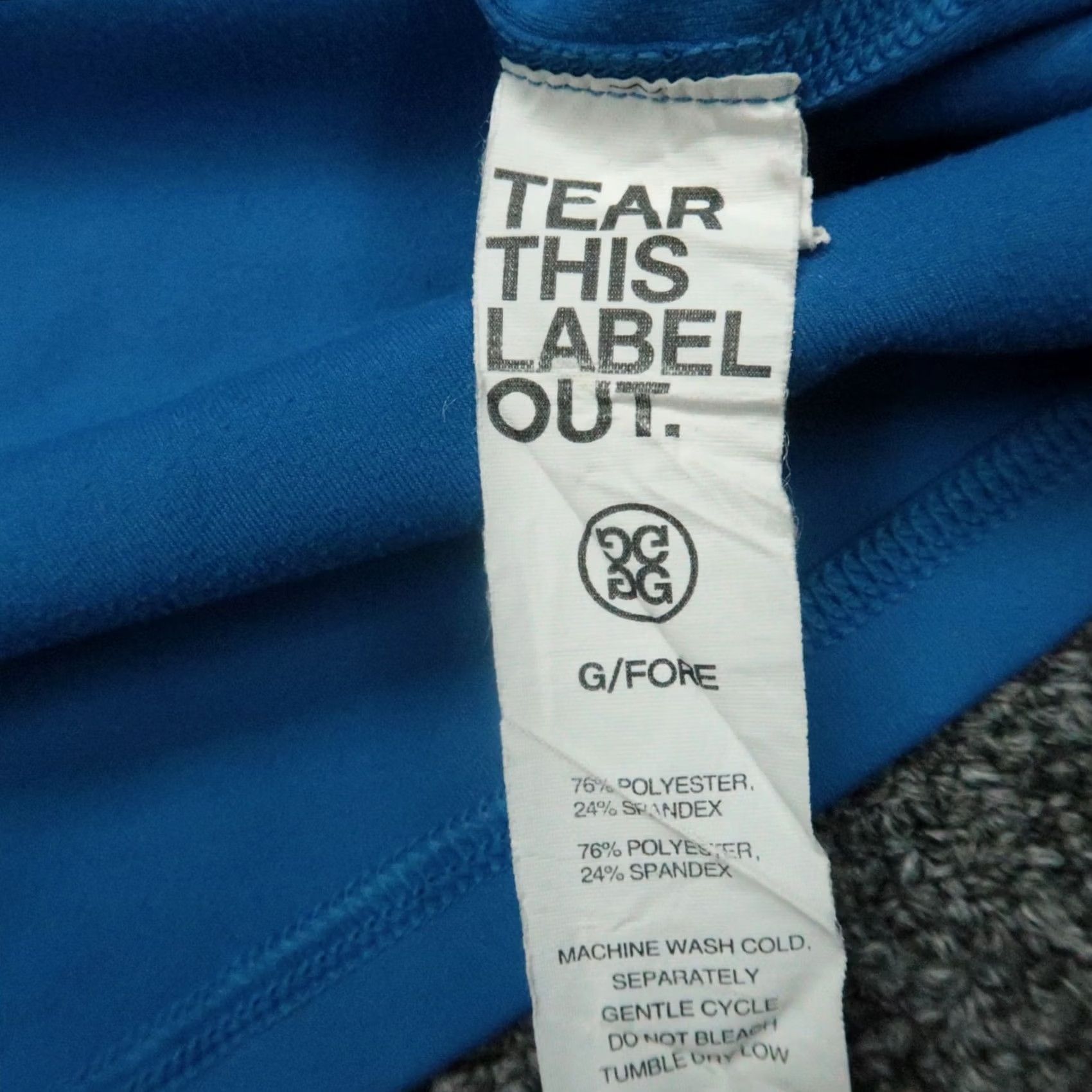 G/FORE G/Fore Pullover Mens Large Blue Core Mid Quarter Zip Performance Golf Shirt Size US L / EU 52-54 / 3 - 5 Thumbnail