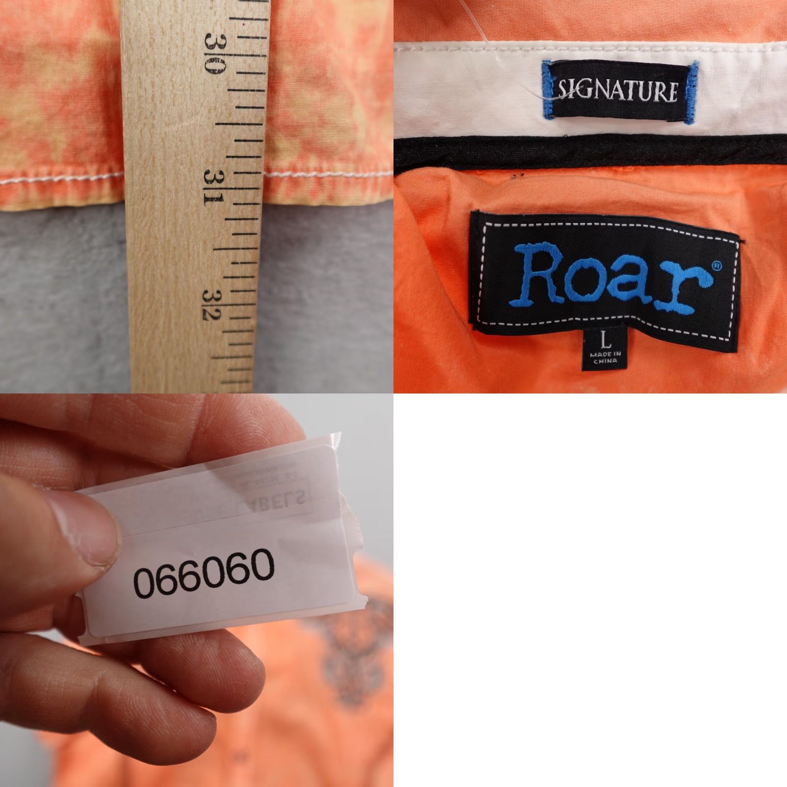 Roar VINTAGE Roar Shirt Mens Large Orange Winsome JR Embroidered Button Short Sleeve NEW Y2K Size US L / EU 52-54 / 3 - 8 Thumbnail