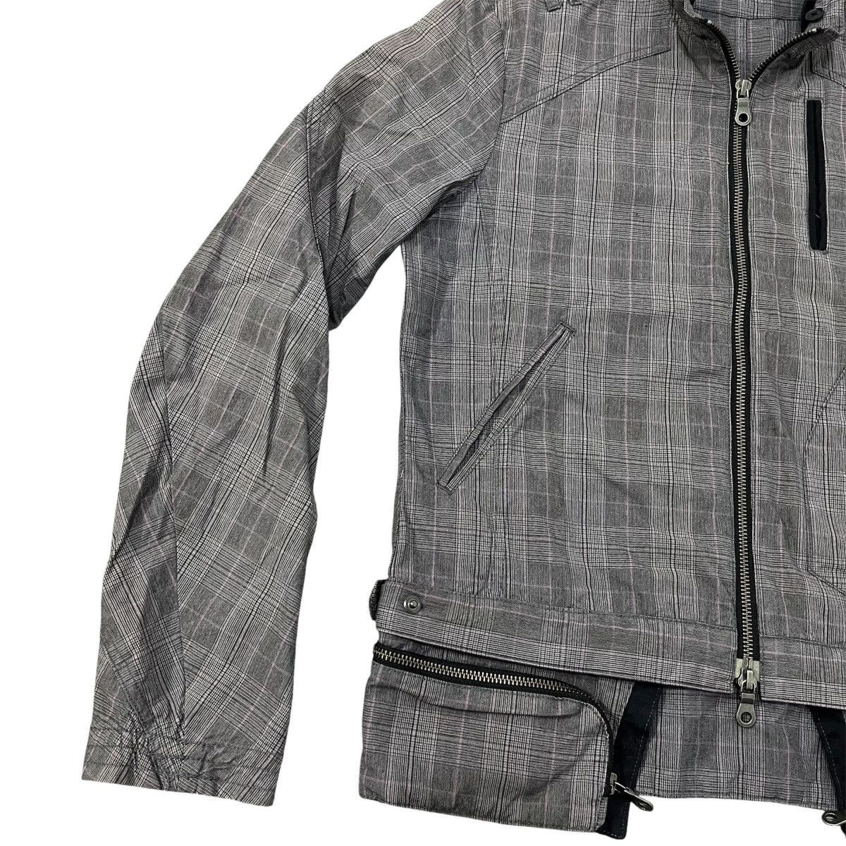 Japanese Brand × PPFM 🏁 PPFM Bikers Jacket Tartan Size US M / EU 48-50 / 2 - 5 Thumbnail