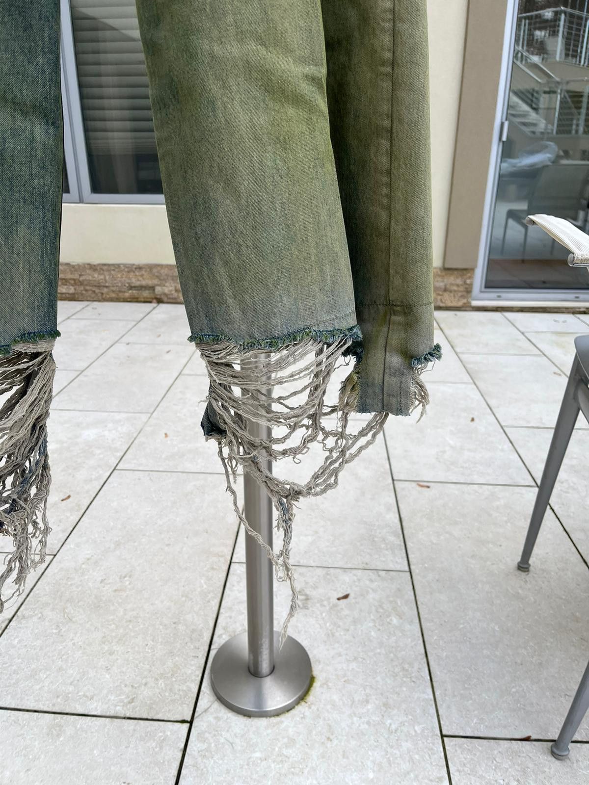 Rick Owens o1rshd1 Tailored Bela Distressed Denim Jeans Degrade Jeans Size US 36 / EU 52 - 4 Thumbnail