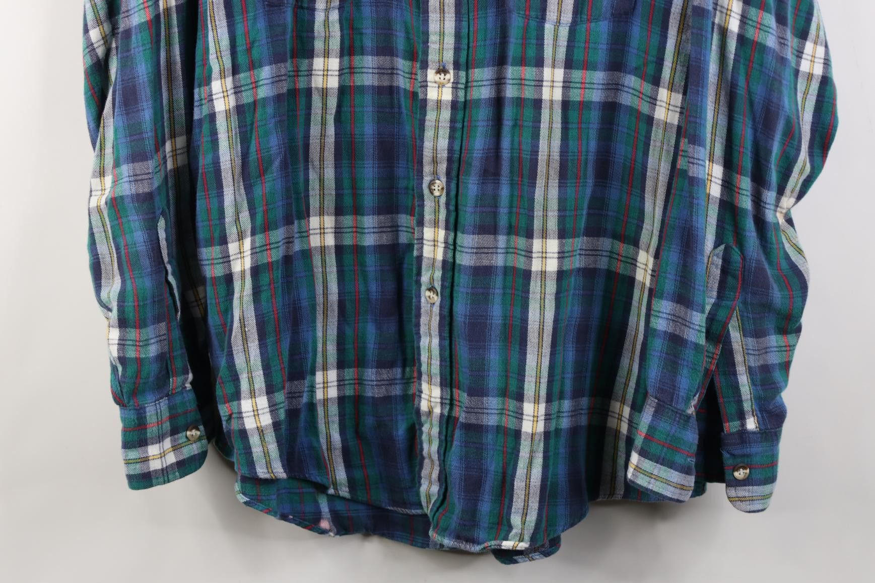 Eddie Bauer Vintage 90s Eddie Bauer Baggy Fit Flannel Button Shirt USA Size US L / EU 52-54 / 3 - 3 Thumbnail