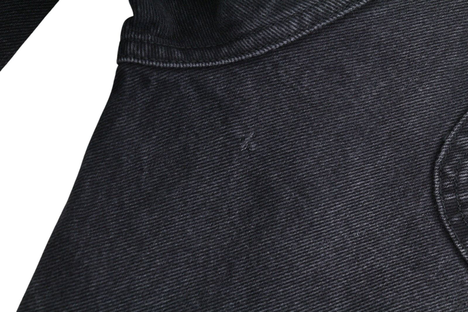 Off-White ARR TAPERED W32 Washed Black Button Fly Logo 84397 Size US 32 / EU 48 - 11 Thumbnail
