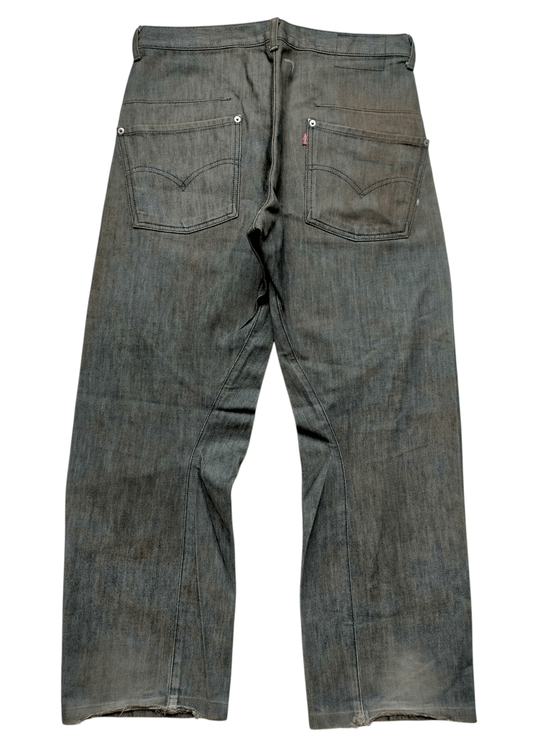 Levi's Vintage 1995 Levis Engineered Jeans Black Rusty Denim Pants Size US 33 - 1 Thumbnail