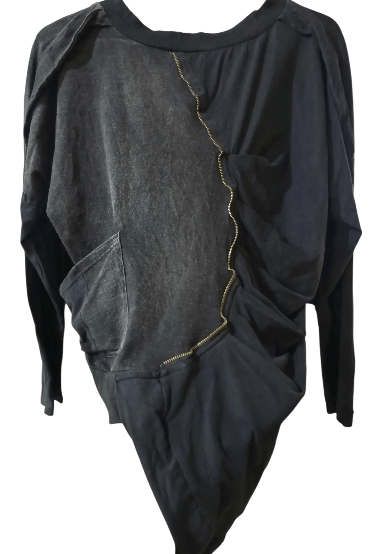 Vintage SD Deconstructed Asymmetrical Zip Jacket Size S / US 4 / IT 40 - 7 Thumbnail