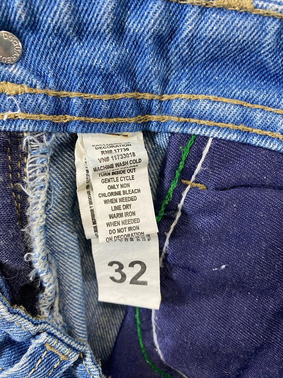 Dsquared2 DSquared2 Distressed Blue Denim Jeans 32 Size US 32 / EU 48 - 6 Thumbnail