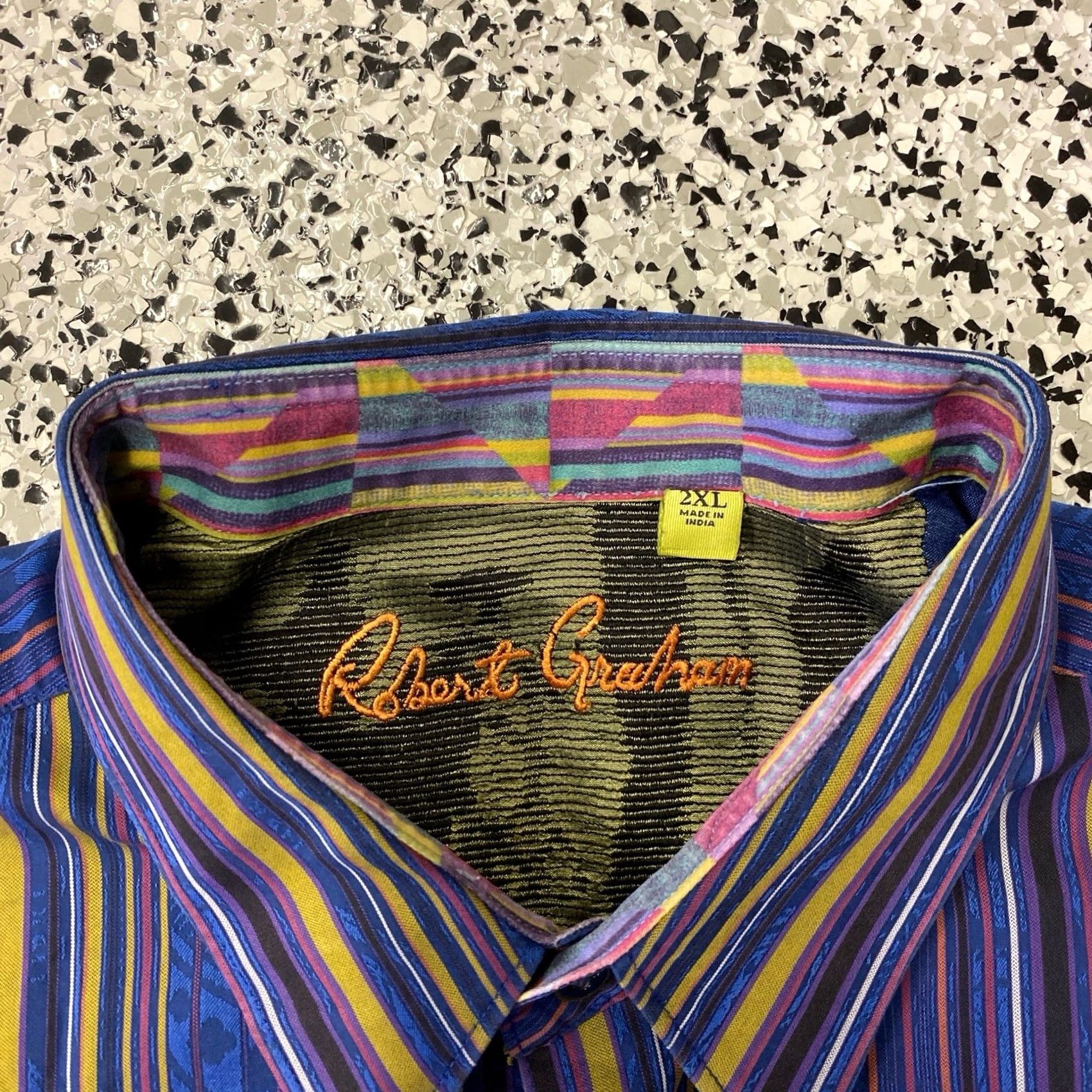 Robert Graham Robert Graham Men 2XL Long Sleeve Button-Down Striped Shirt Size US XXL / EU 58 / 5 - 2 Thumbnail