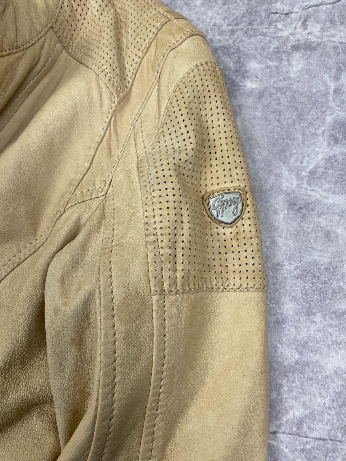 Hysteric Glamour Gipsy Avantgarde Style Washed Faded Y2K Leather Jacket Sz:M Size M / US 6-8 / IT 42-44 - 2 Thumbnail