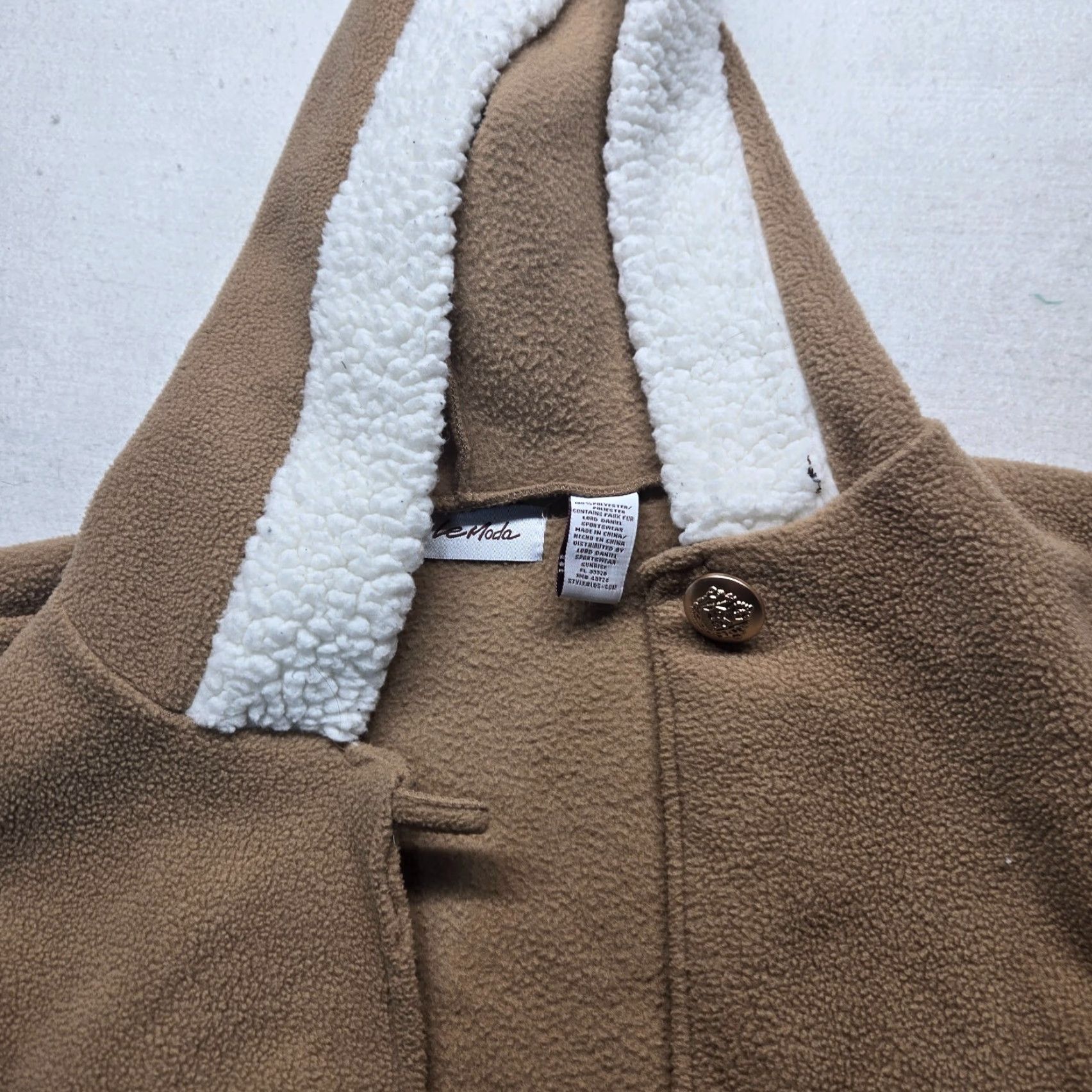 Vintage Le Moda Brown Tunic Sweater Cover Throw Adult Women One Size Size ONE SIZE - 2 Thumbnail