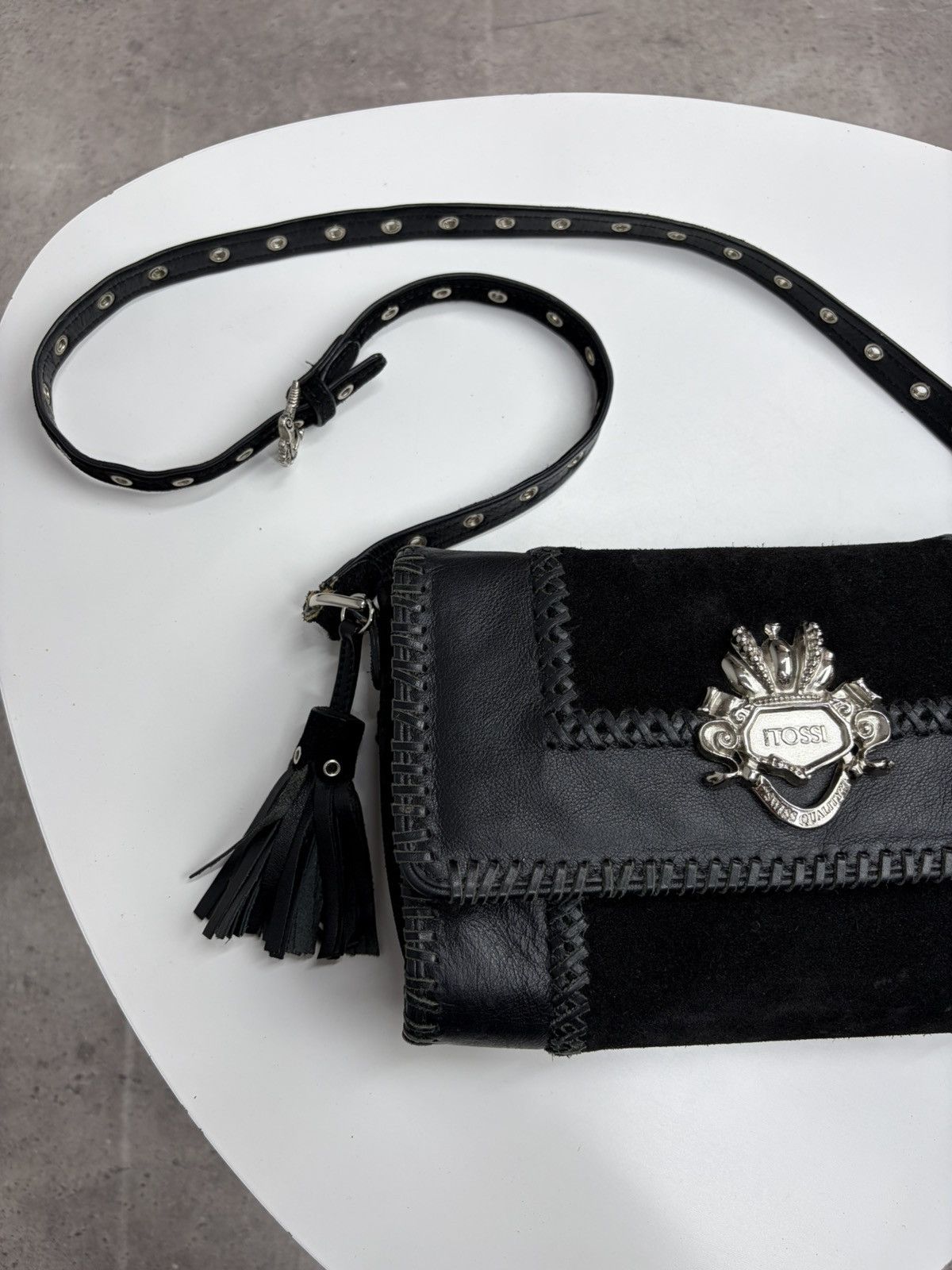 If Six Was Nine KMRii Style Archive Leather Shoulder Bag Punk Boho Y2K Size ONE SIZE - 2 Thumbnail