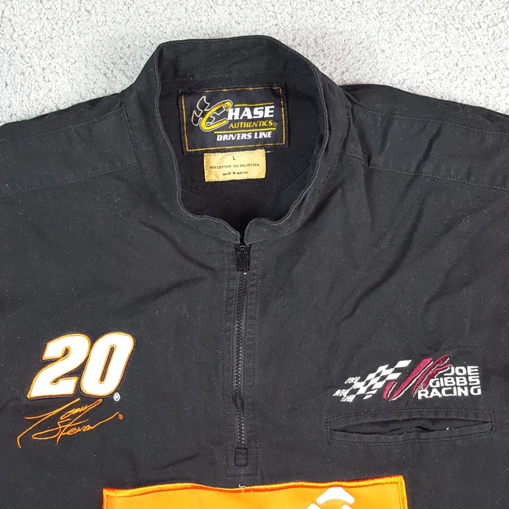 Chase Authentics VINTAGE Tony Stewart Home Depot Racing NASCAR 1/4 Zip Men's Size L Retro Race T Shirt Size US L / EU 52-54 / 3 - 3 Thumbnail