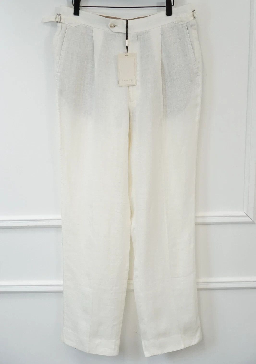 Suitsupply Men Suitsupply Trousers Duca Pure Linen Relaxed Fit UK/US38 Size 38R - 1 Thumbnail
