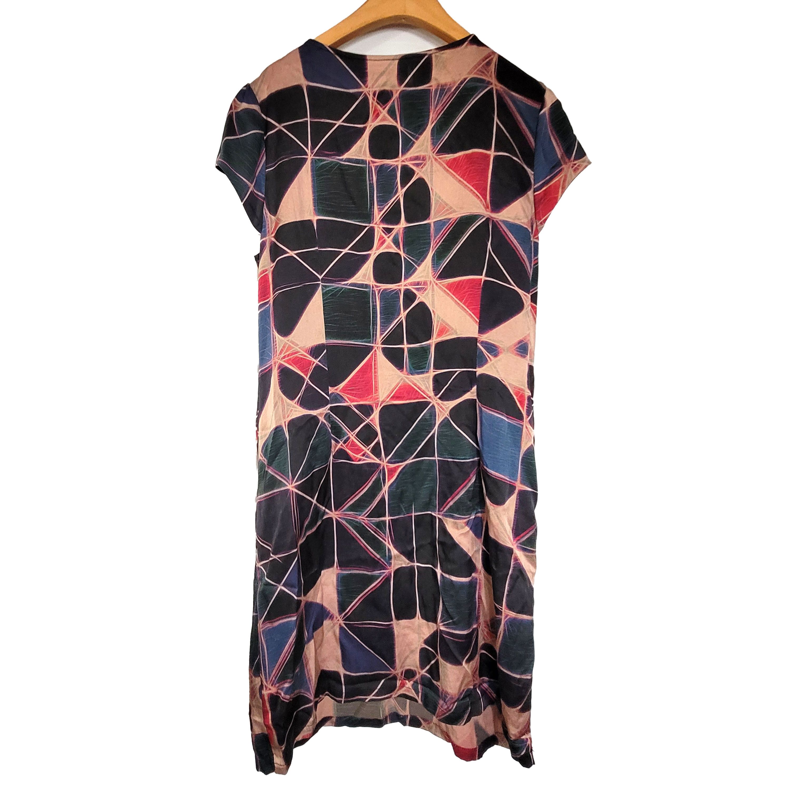 Other Women's Silk Size L Short Sleeve Satin Dress SDK365 Size L / US 10 / IT 46 - 2 Thumbnail