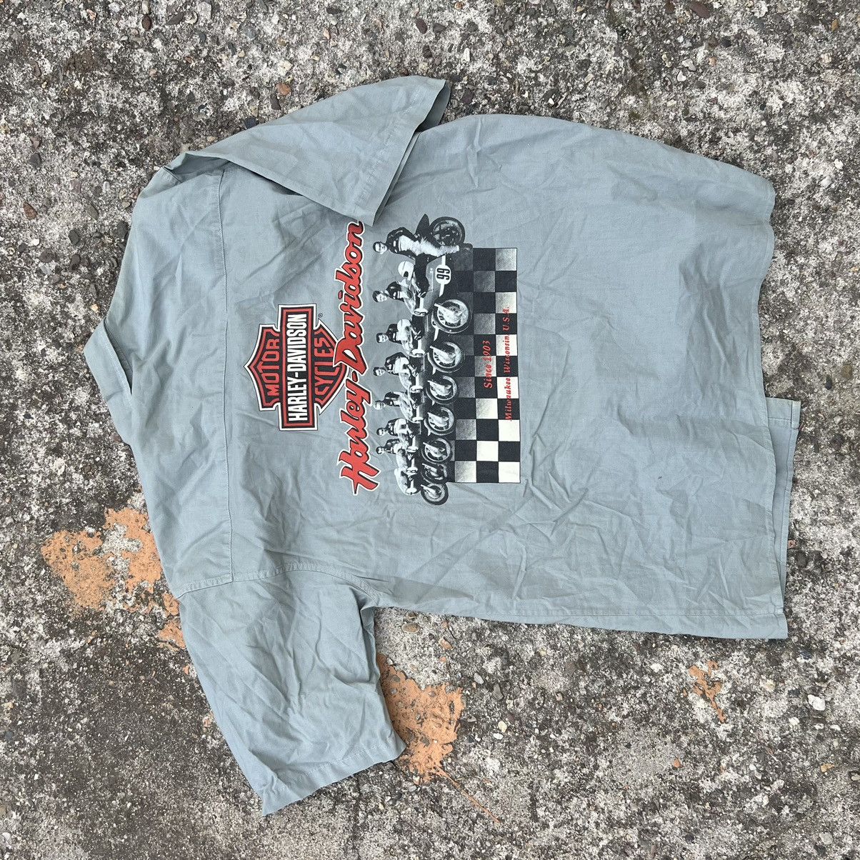 Band Tees × Harley Davidson × Vintage Vintage Harley Davidson Button up Shirt Size US L / EU 52-54 / 3 - 2 Thumbnail