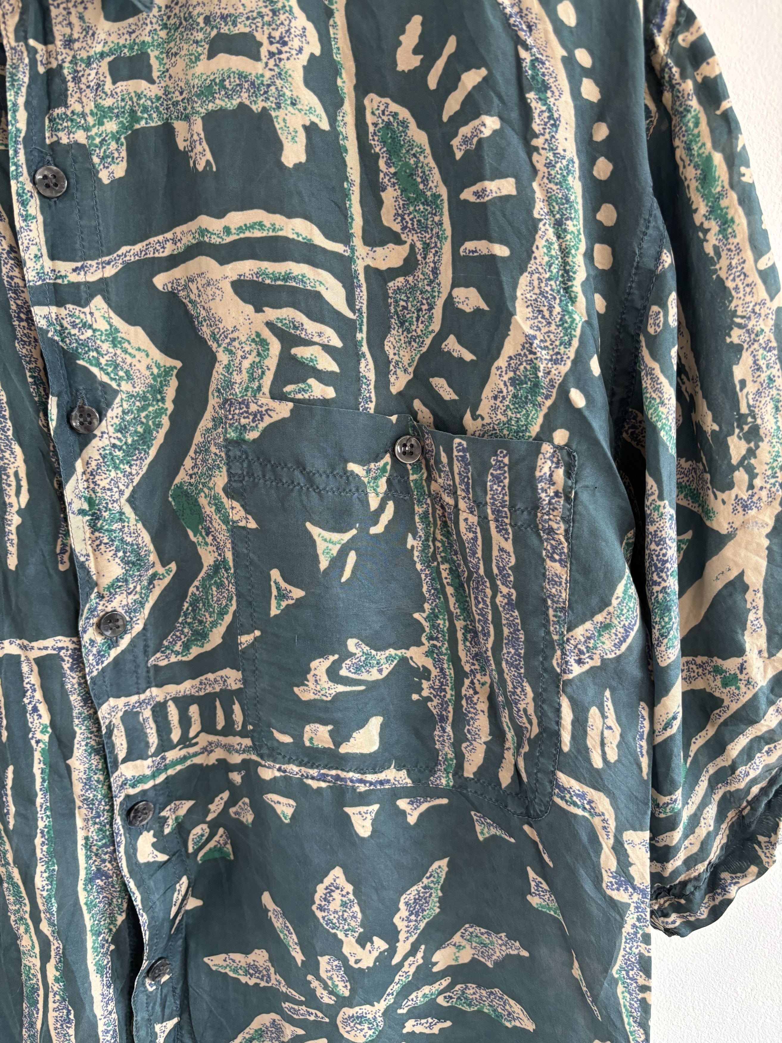 Japanese Brand × SikSilk × Vintage Vintage Silk Abstract Shirt Size US M / EU 48-50 / 2 - 6 Thumbnail