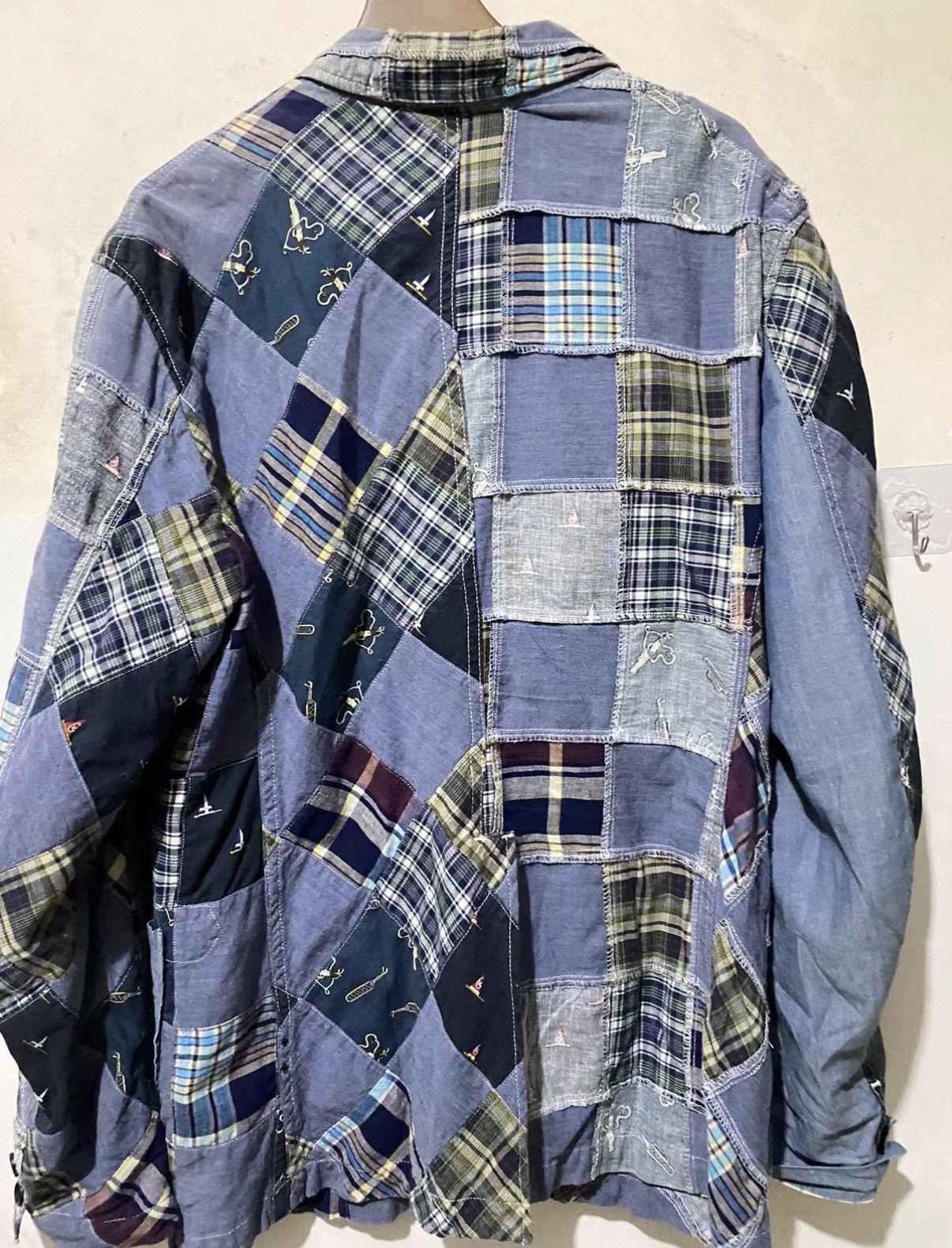 Engineered Garments Engineered Garments Daiki Patchwork Shirt Blazer J35 Size US S / EU 44-46 / 1 - 2 Thumbnail